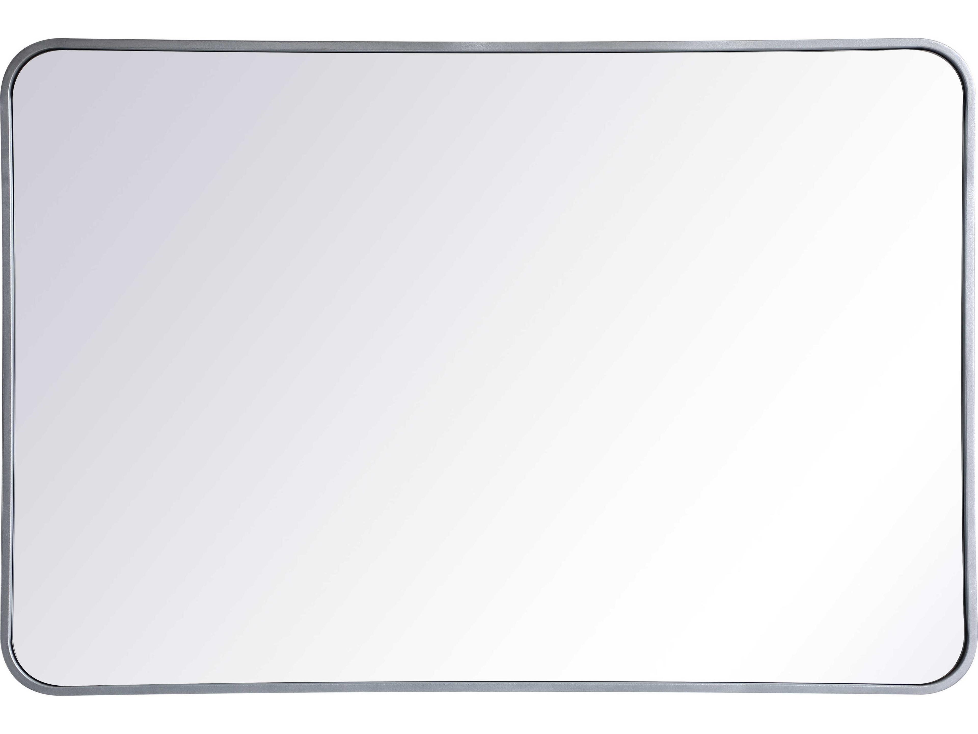 Elegant Lighting Evermore Silver Rectangular Wall Mirror