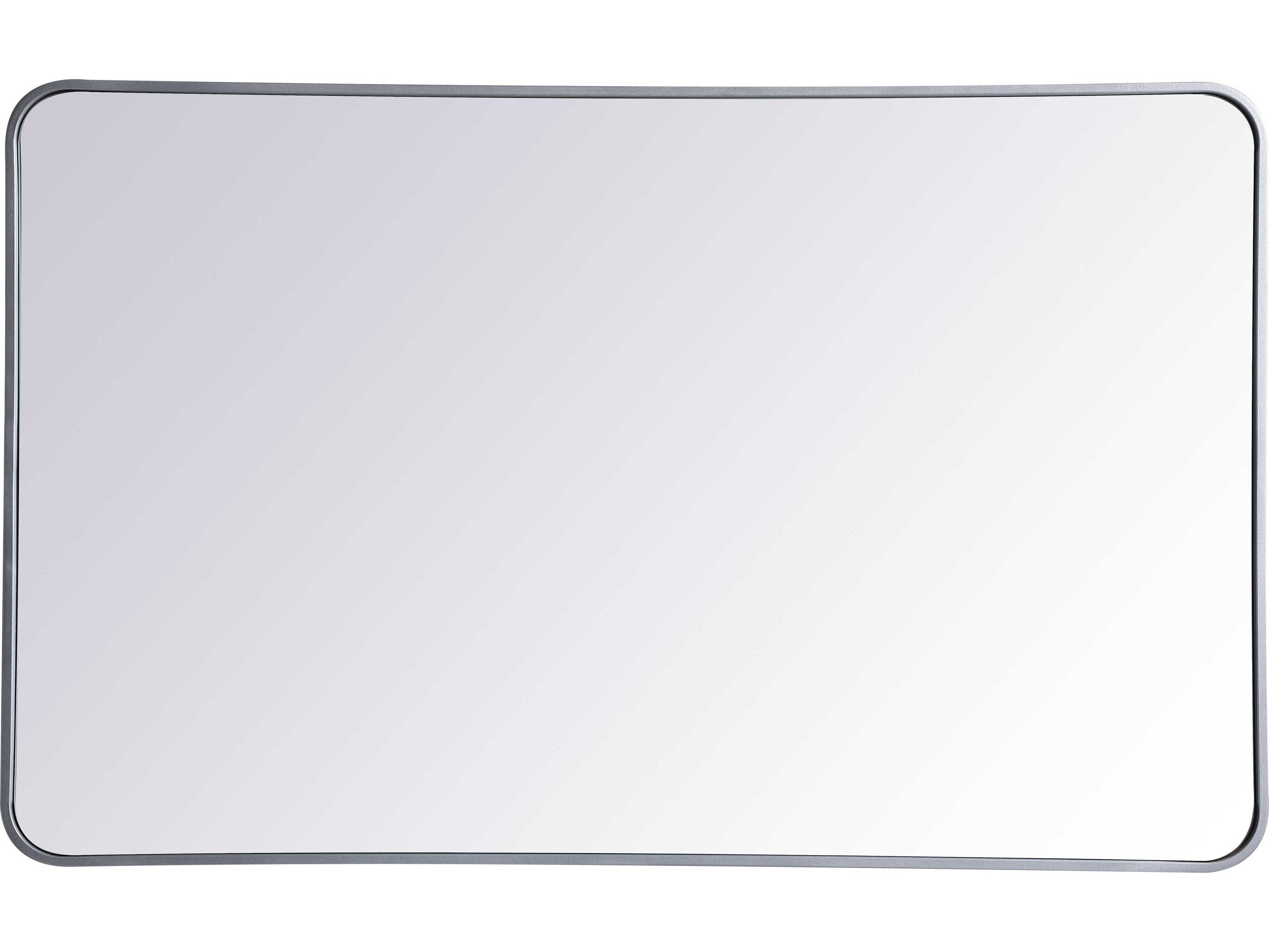 Elegant Lighting Evermore Silver Rectangular Wall Mirror