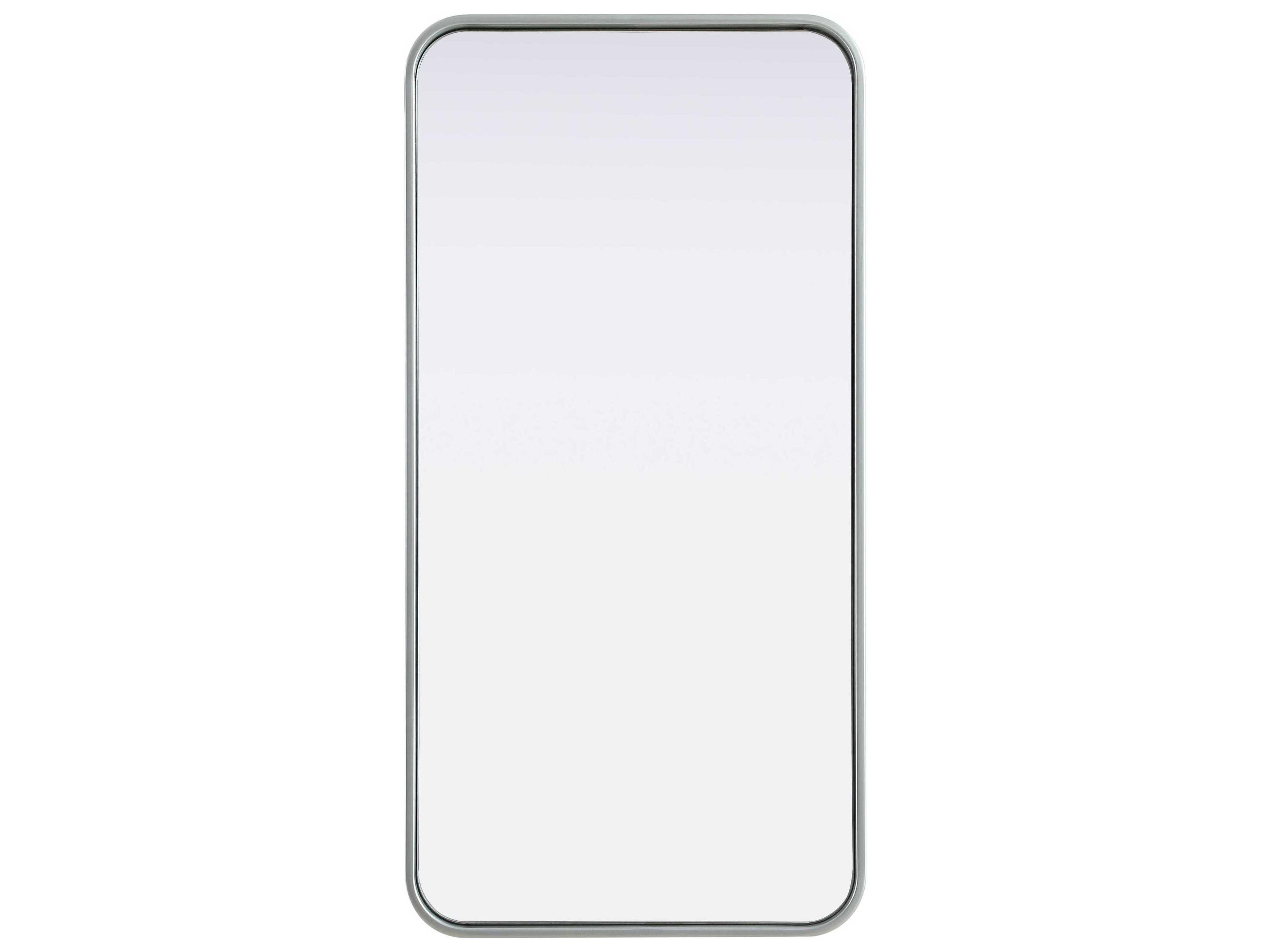Elegant Lighting Remy Silver Rectangular Wall Mirror