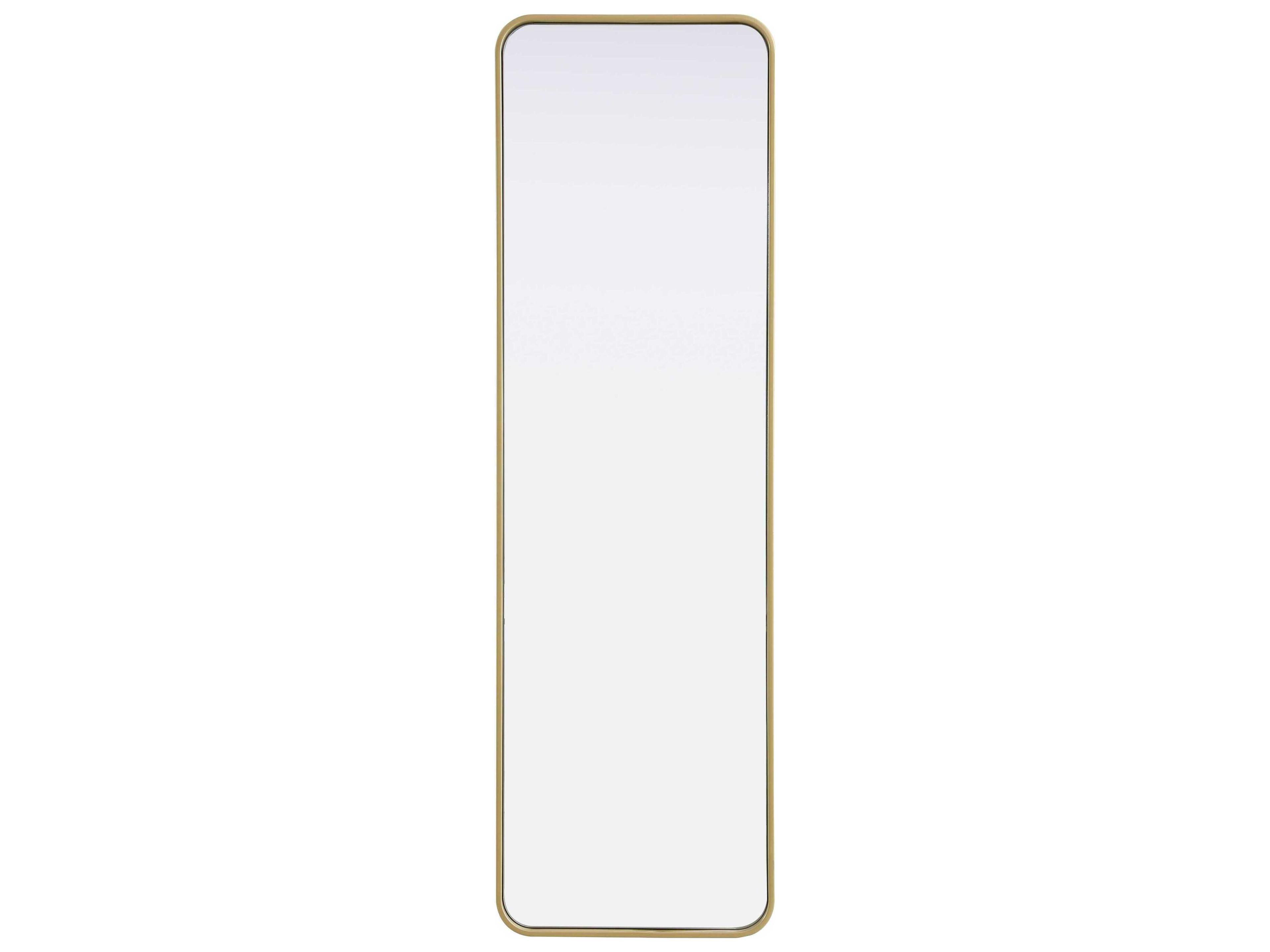 Elegant Lighting Remy Brass Rectangular Wall Mirror