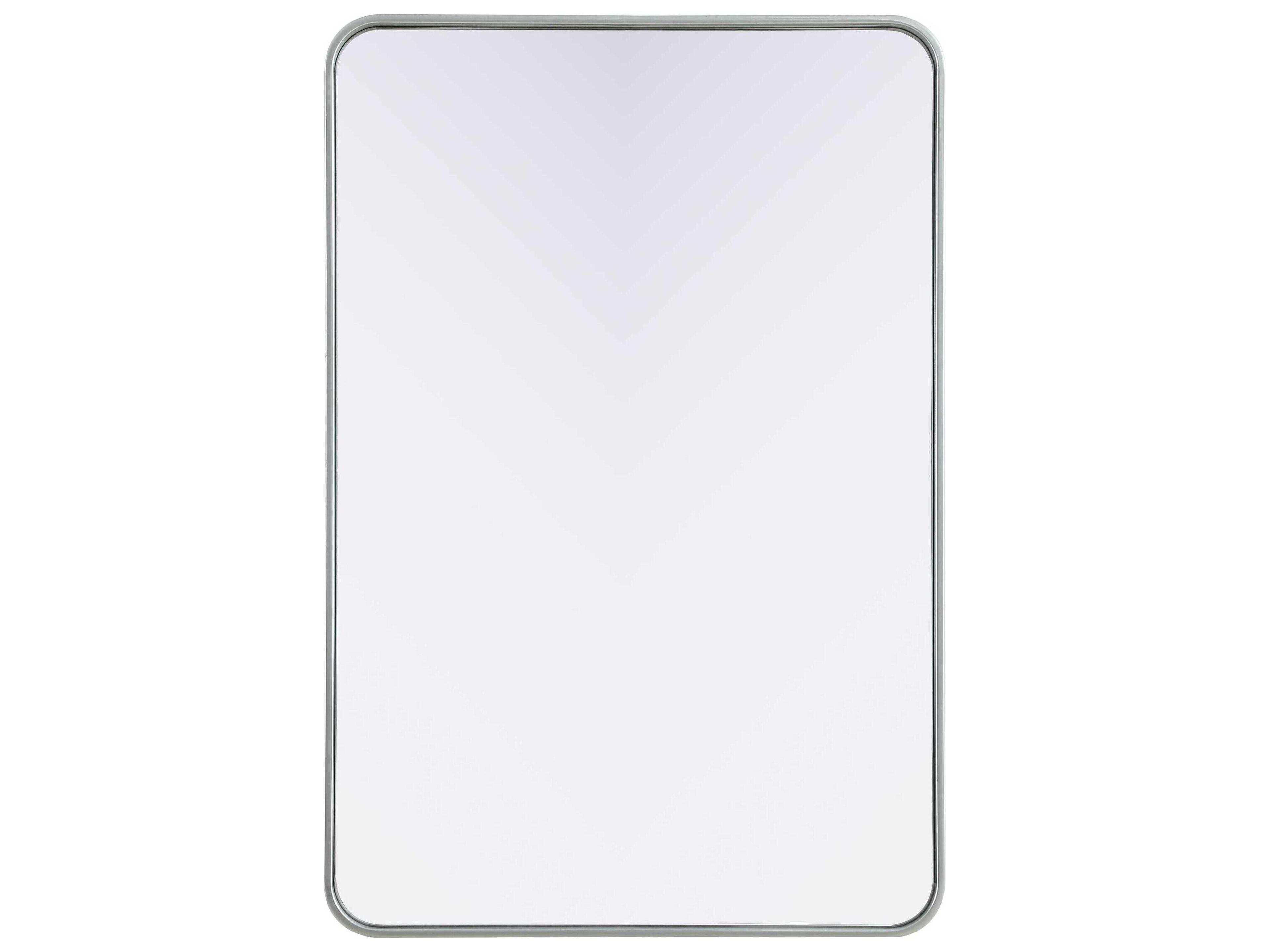Elegant Lighting Remy Silver Rectangular Wall Mirror
