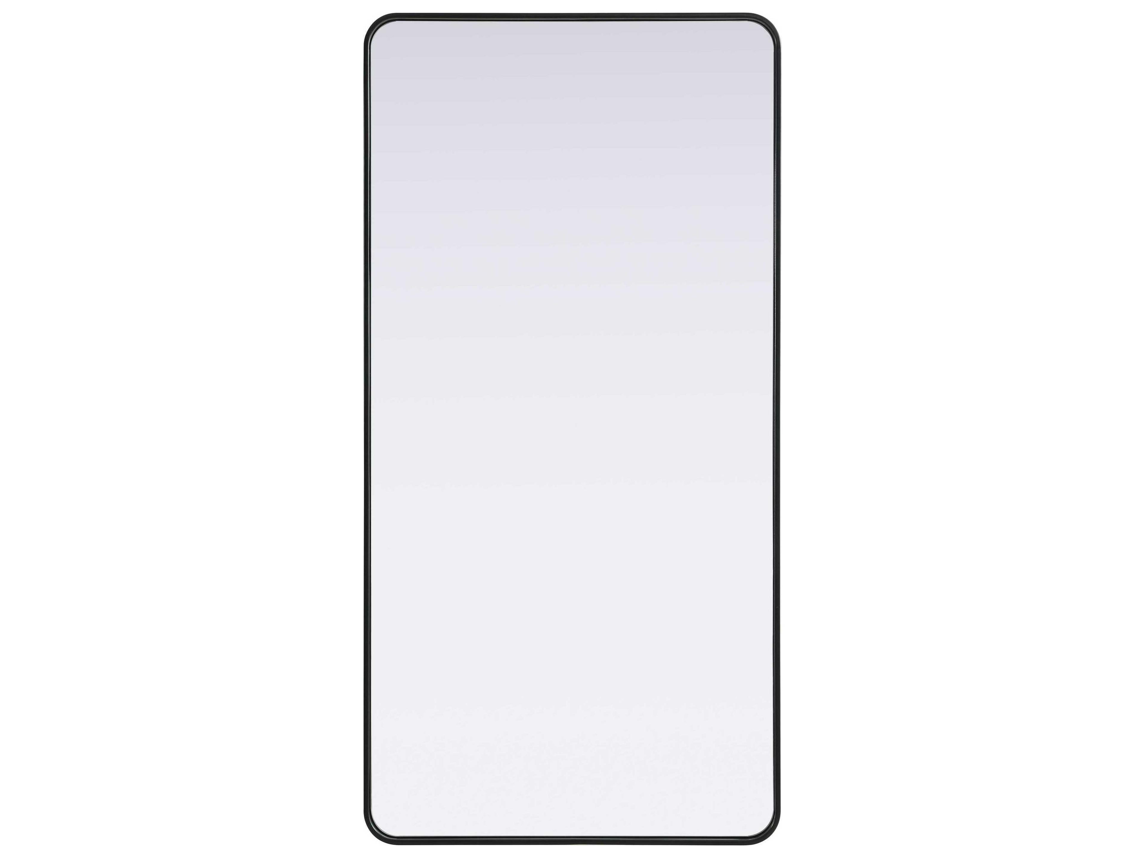 Elegant Lighting Remy Black Rectangular Wall Mirror