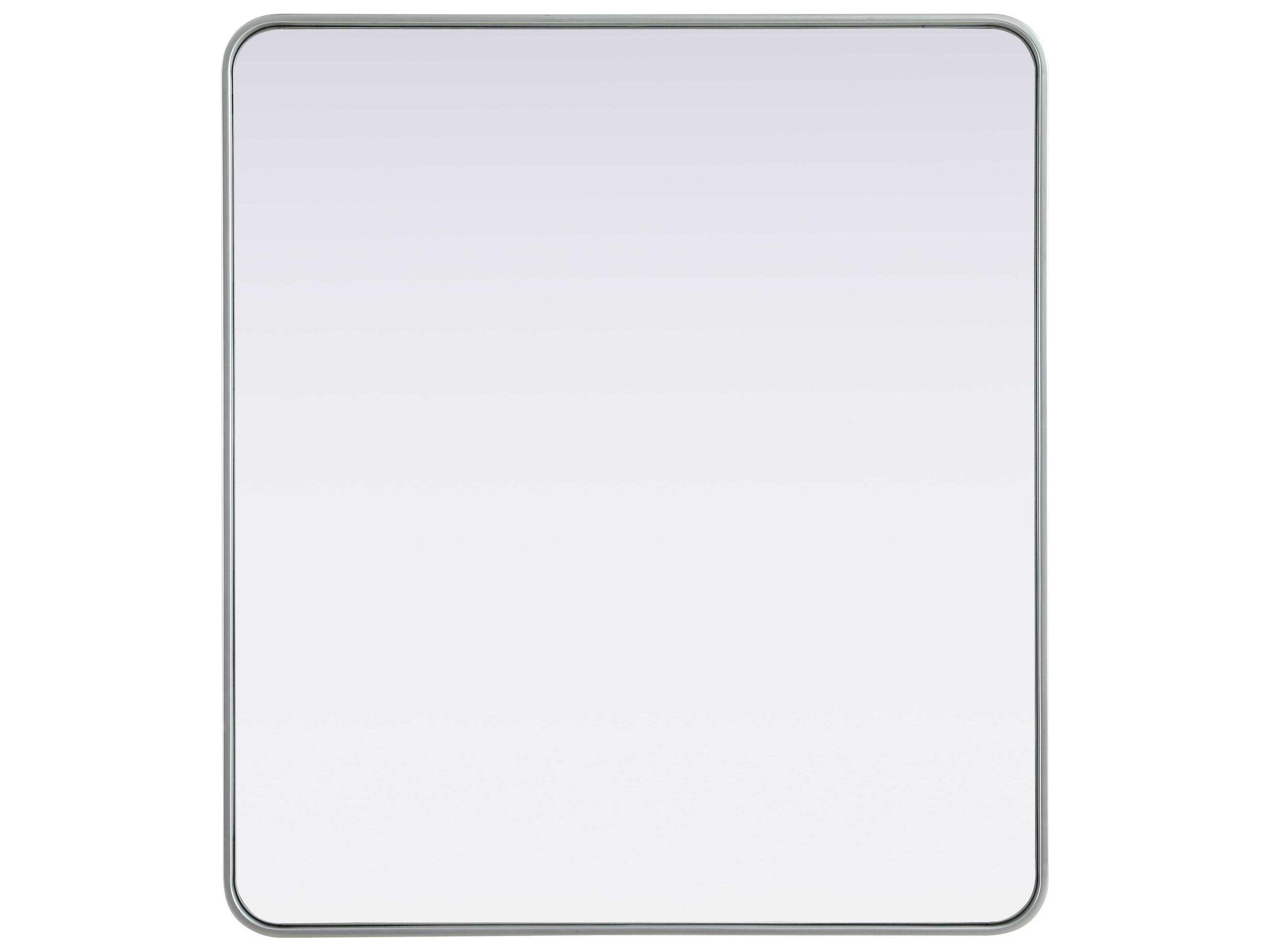 Elegant Lighting Remy Silver Rectangular Wall Mirror