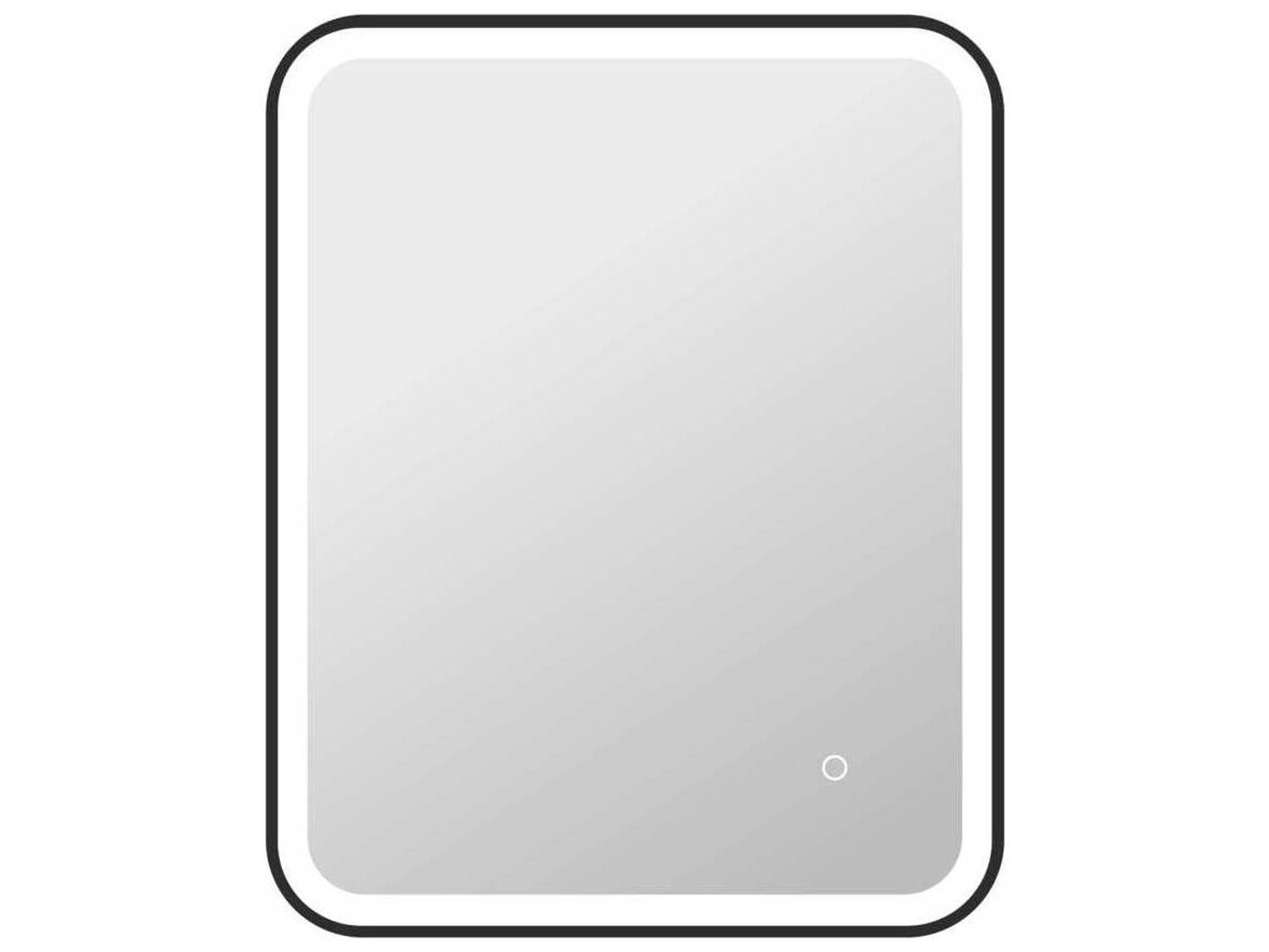 Elegant Lighting Harmoni Black Rectangular Wall Mirror