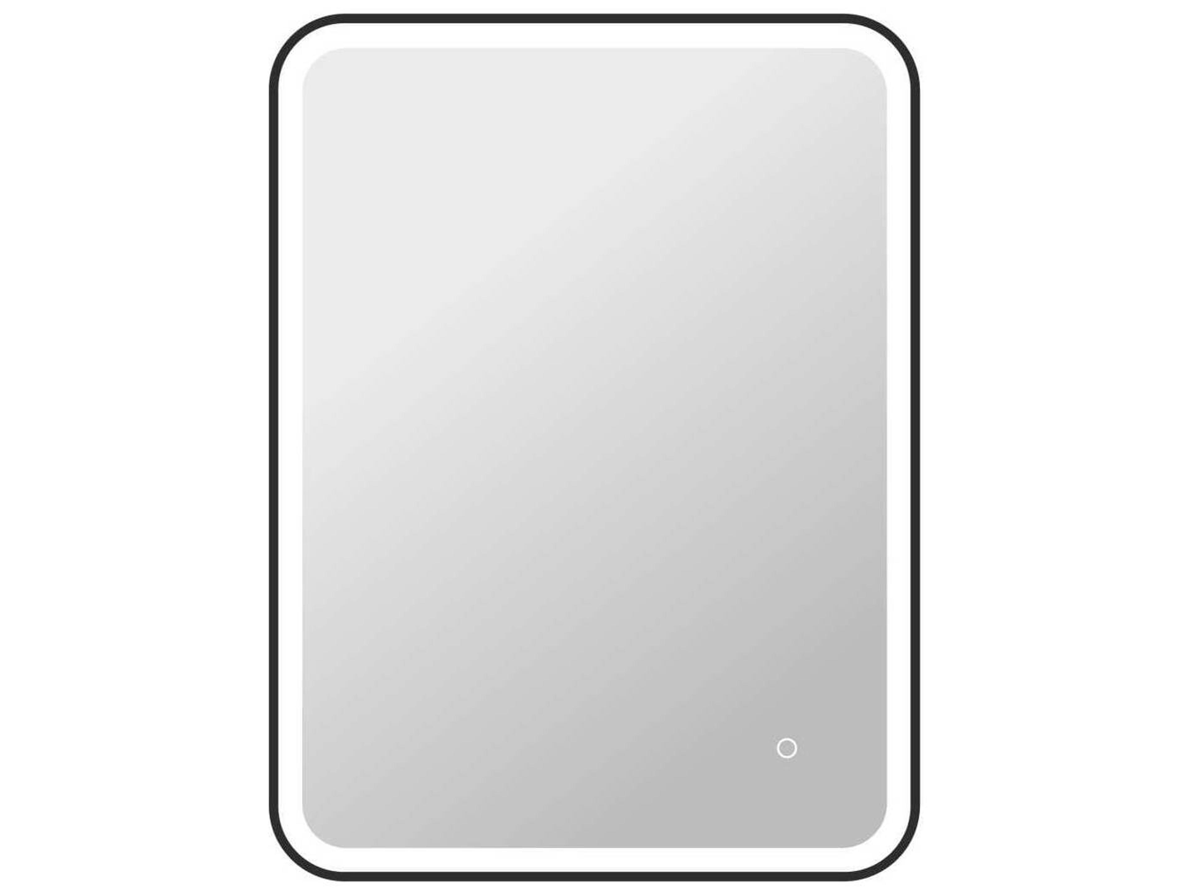 Elegant Lighting Harmoni Black Rectangular Wall Mirror