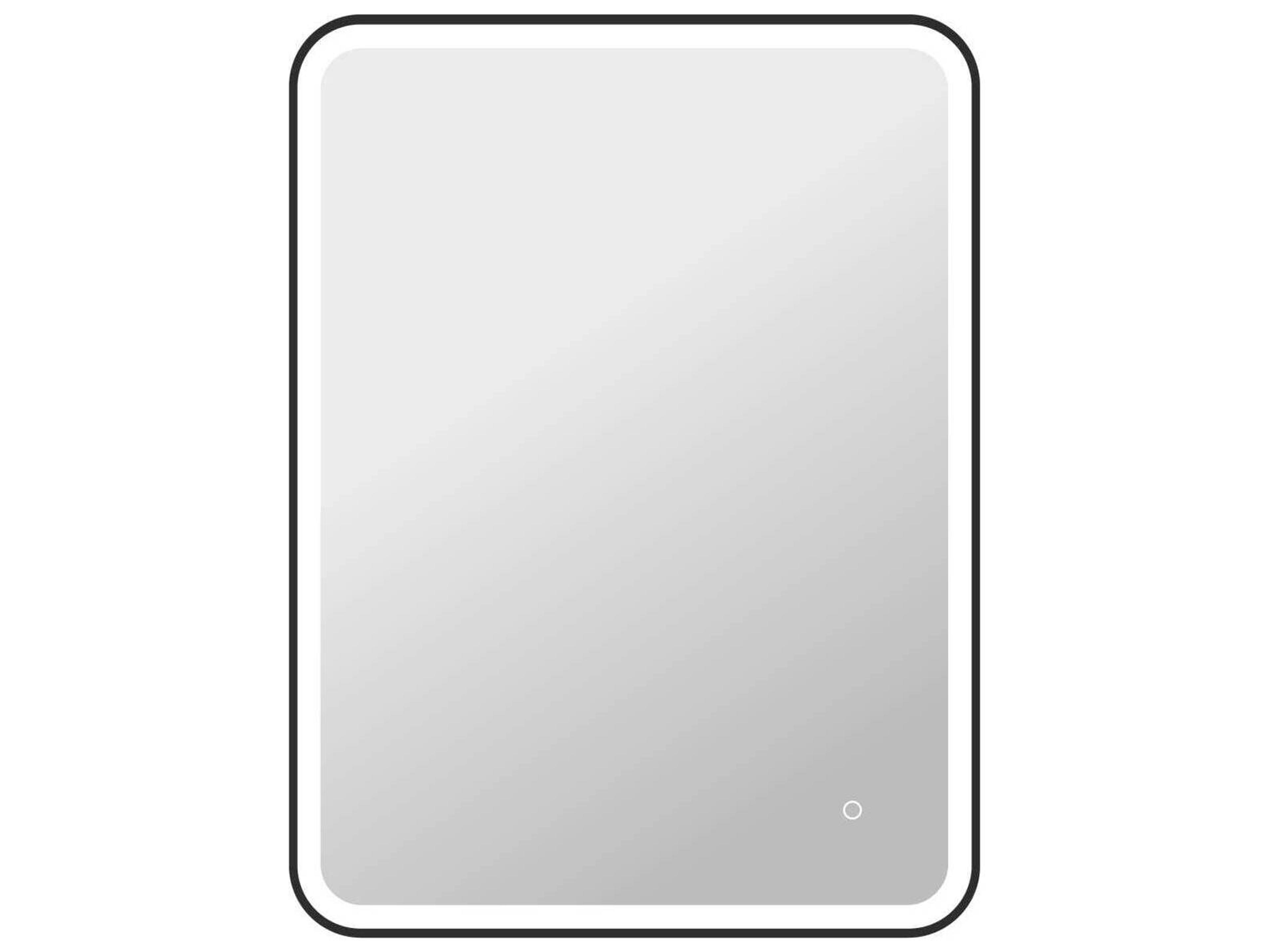 Elegant Lighting Harmoni Black Rectangular Wall Mirror