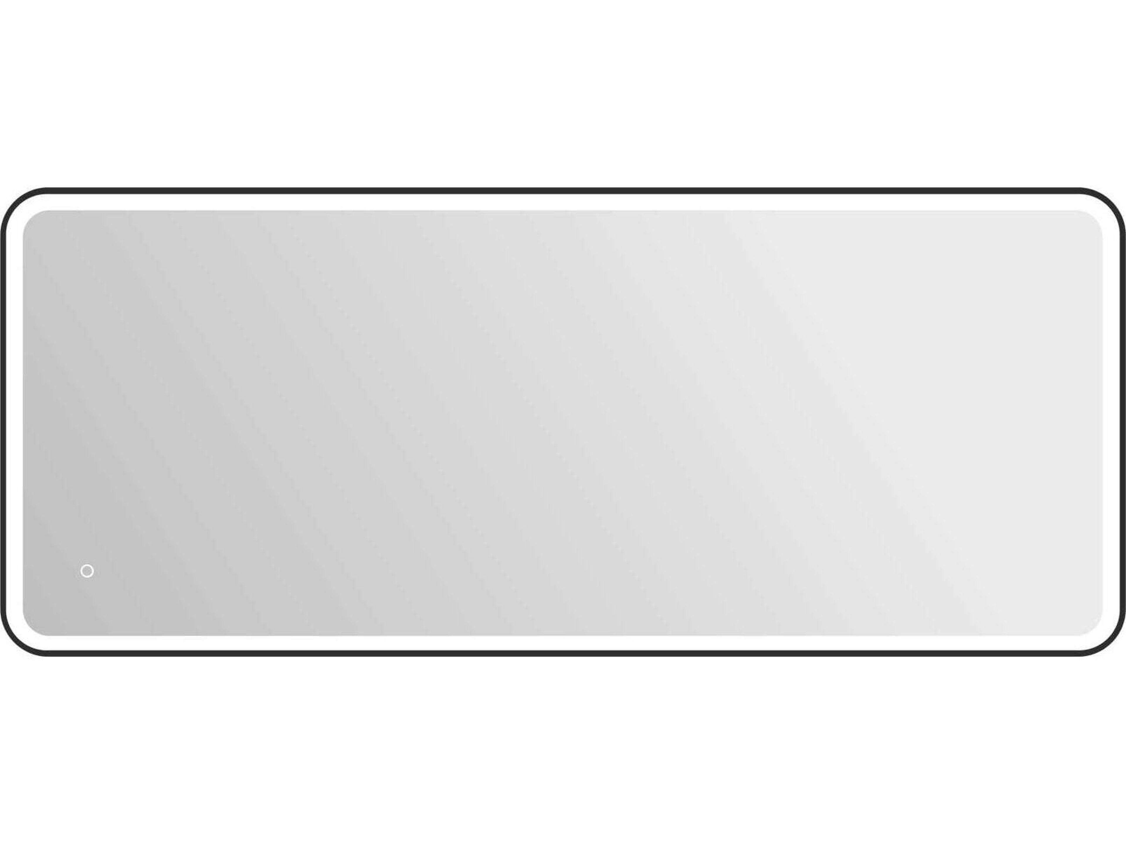 Elegant Lighting Harmoni Black Rectangular Wall Mirror