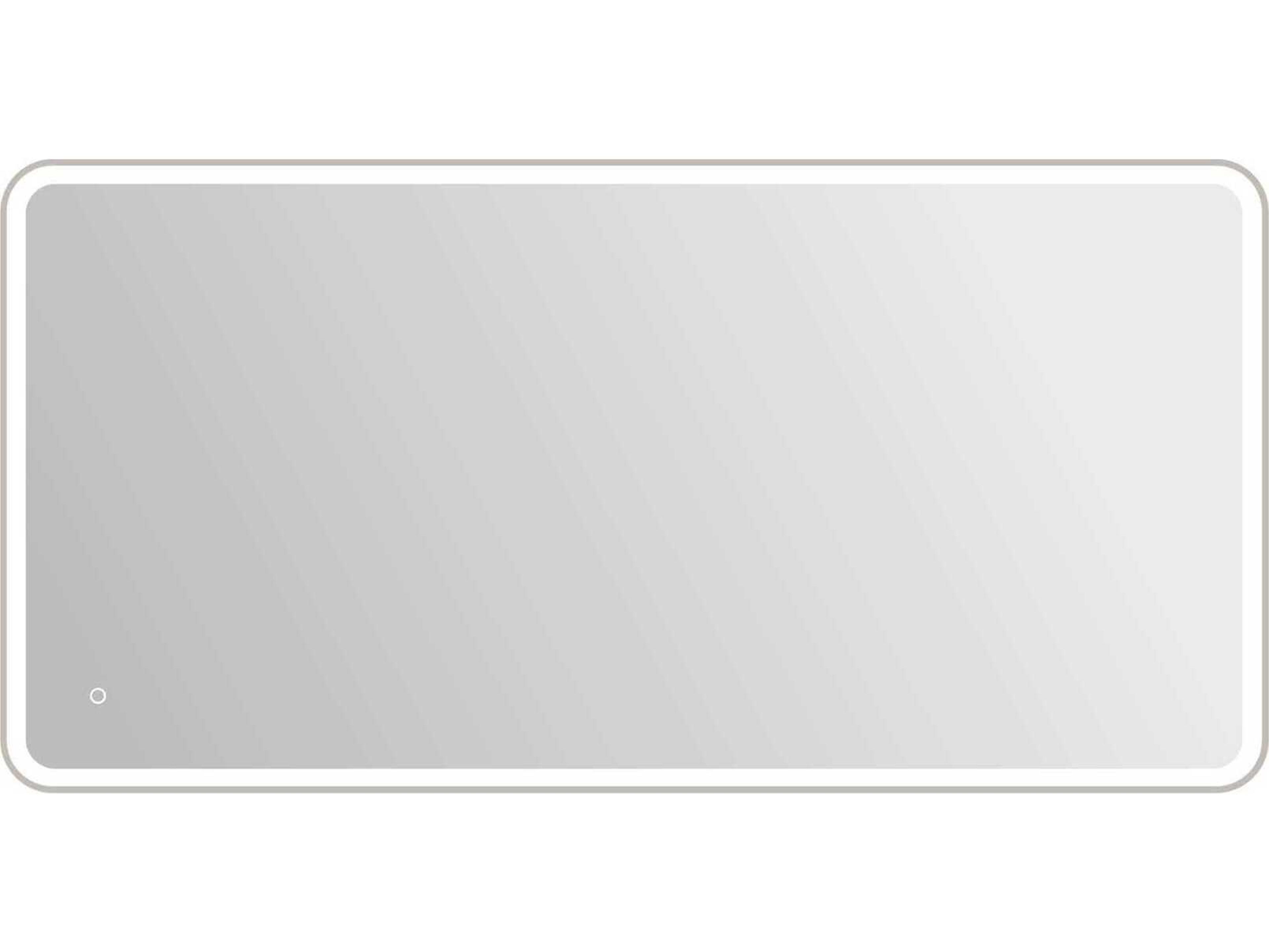 Elegant Lighting Harmoni Silver Rectangular Wall Mirror