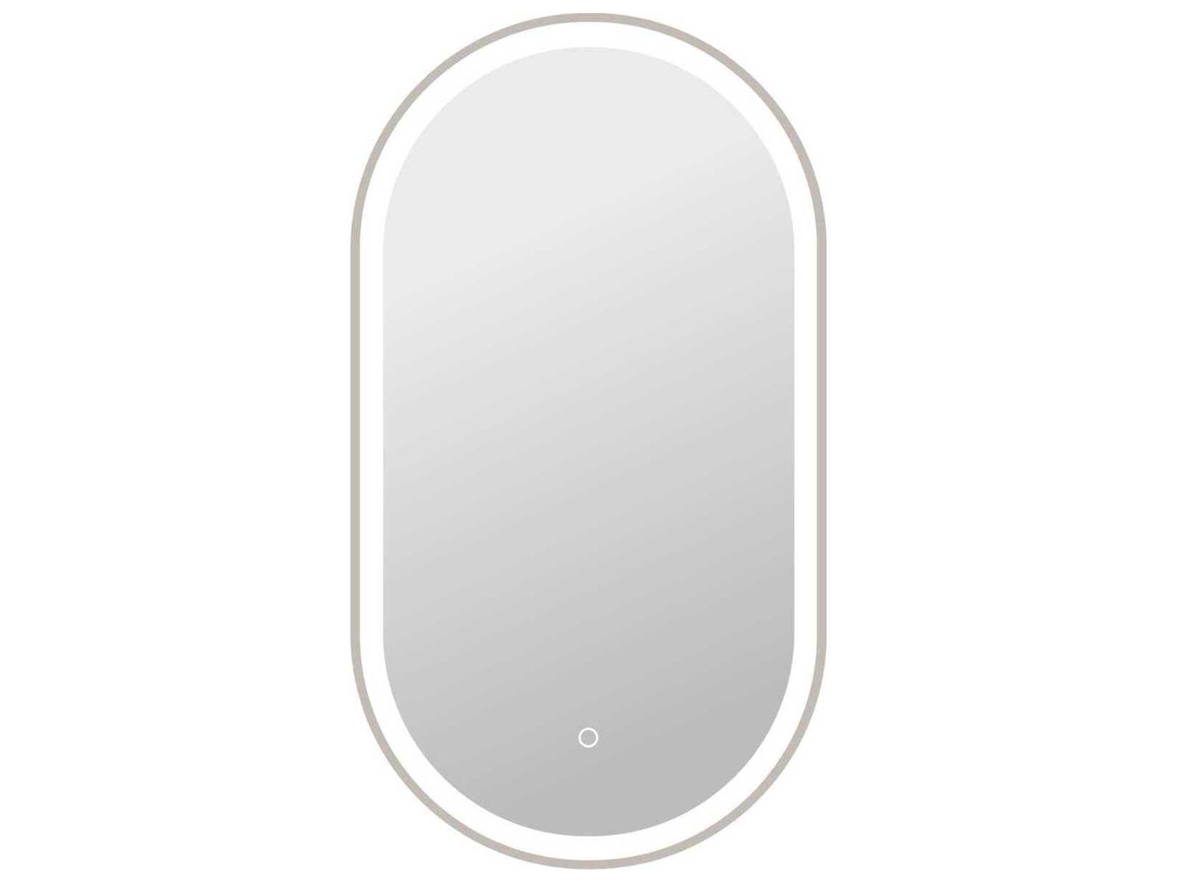 Elegant Lighting Harmoni Silver Oval Wall Mirror