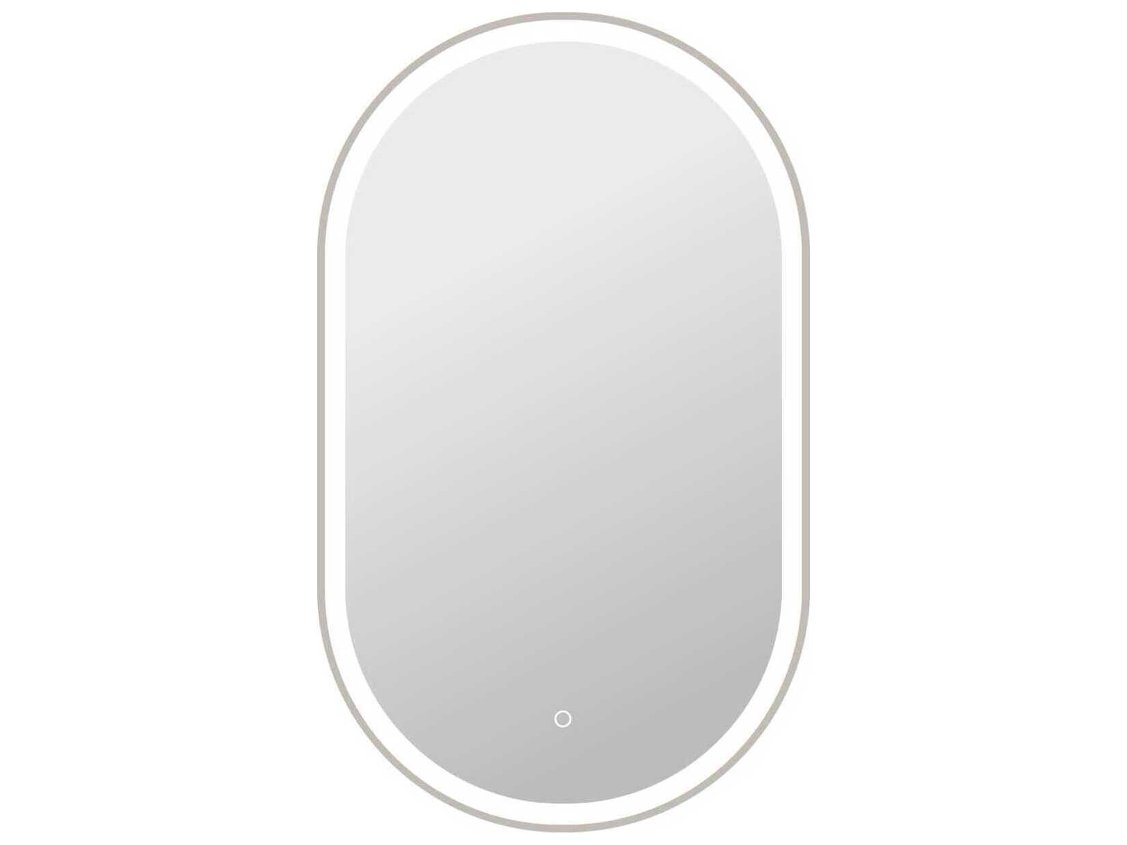 Elegant Lighting Harmoni Silver Oval Wall Mirror