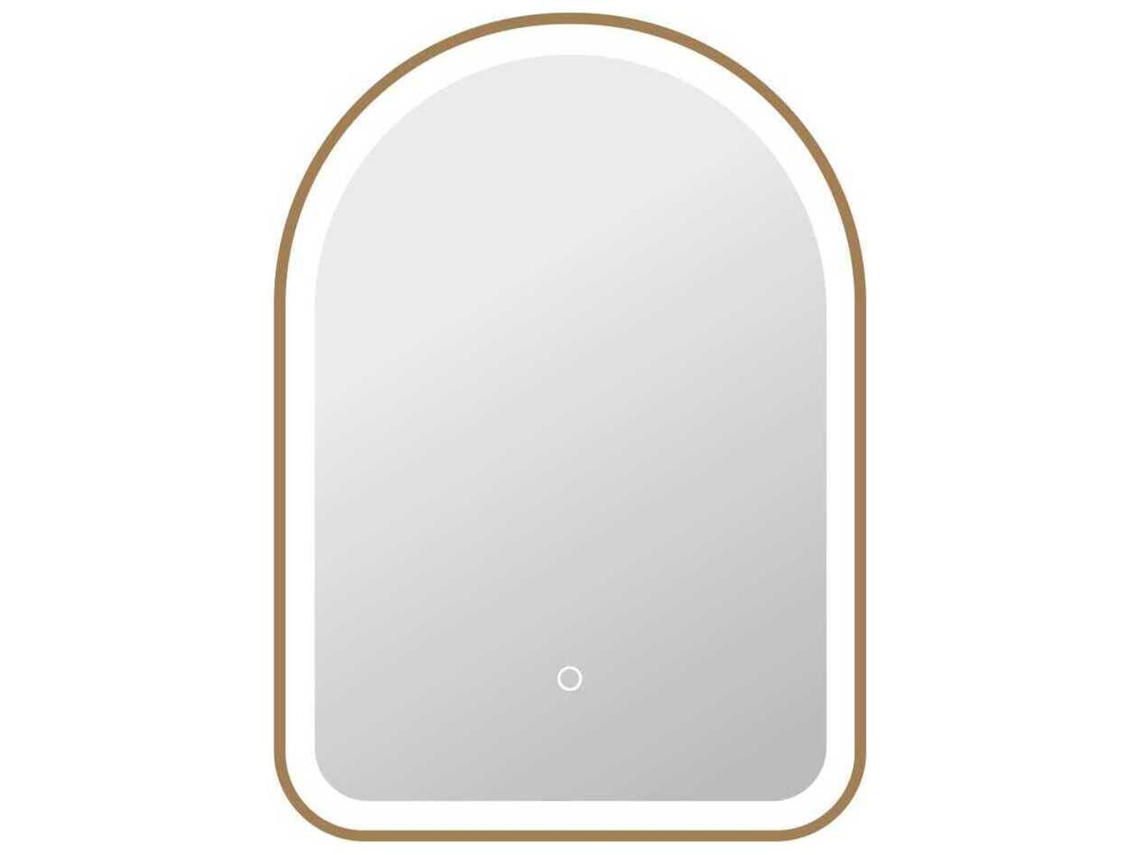 Elegant Lighting Harmoni Satin Gold Arch Wall Mirror