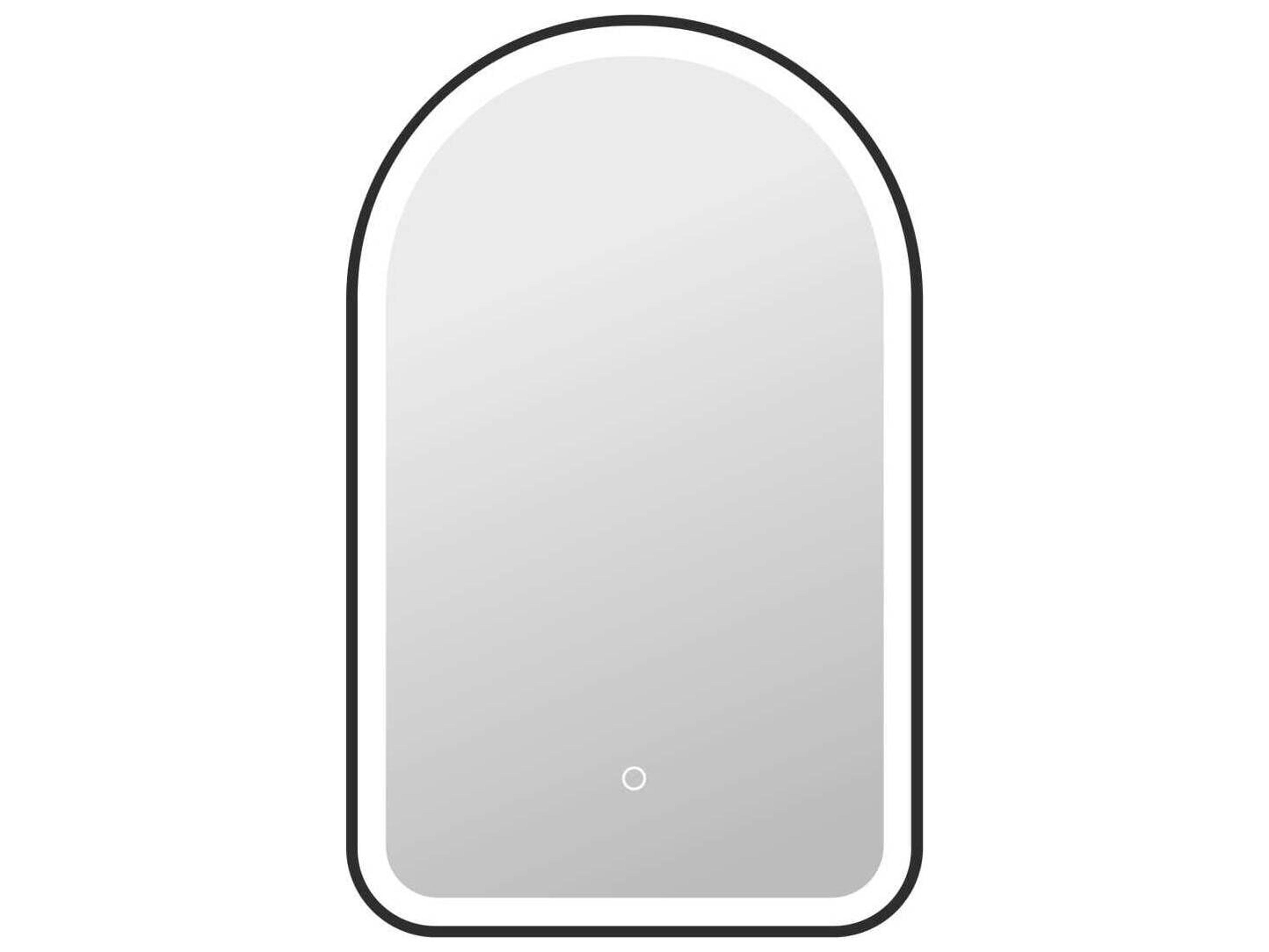 Elegant Lighting Harmoni Black Arch Wall Mirror