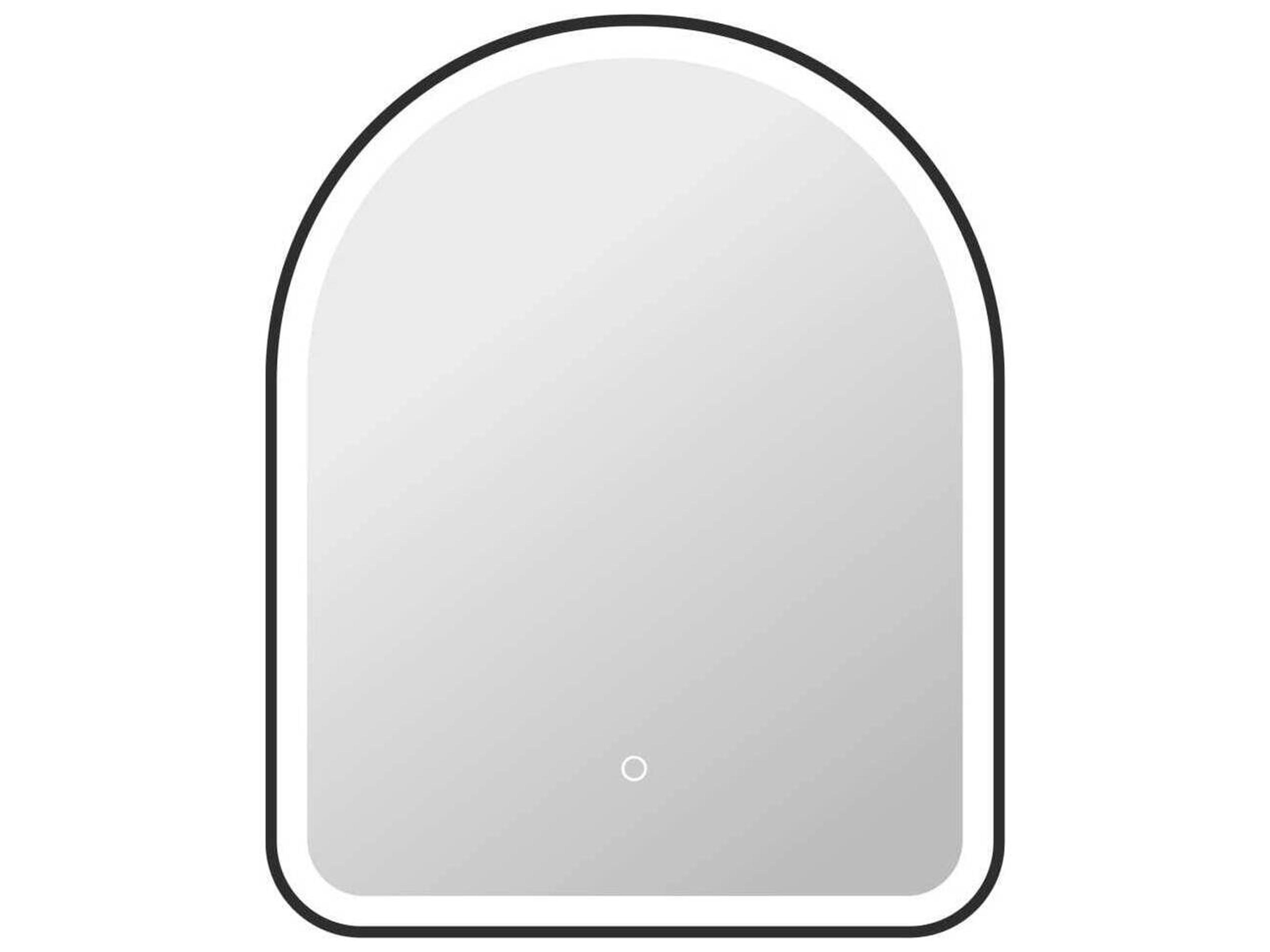 Elegant Lighting Harmoni Black Arch Wall Mirror