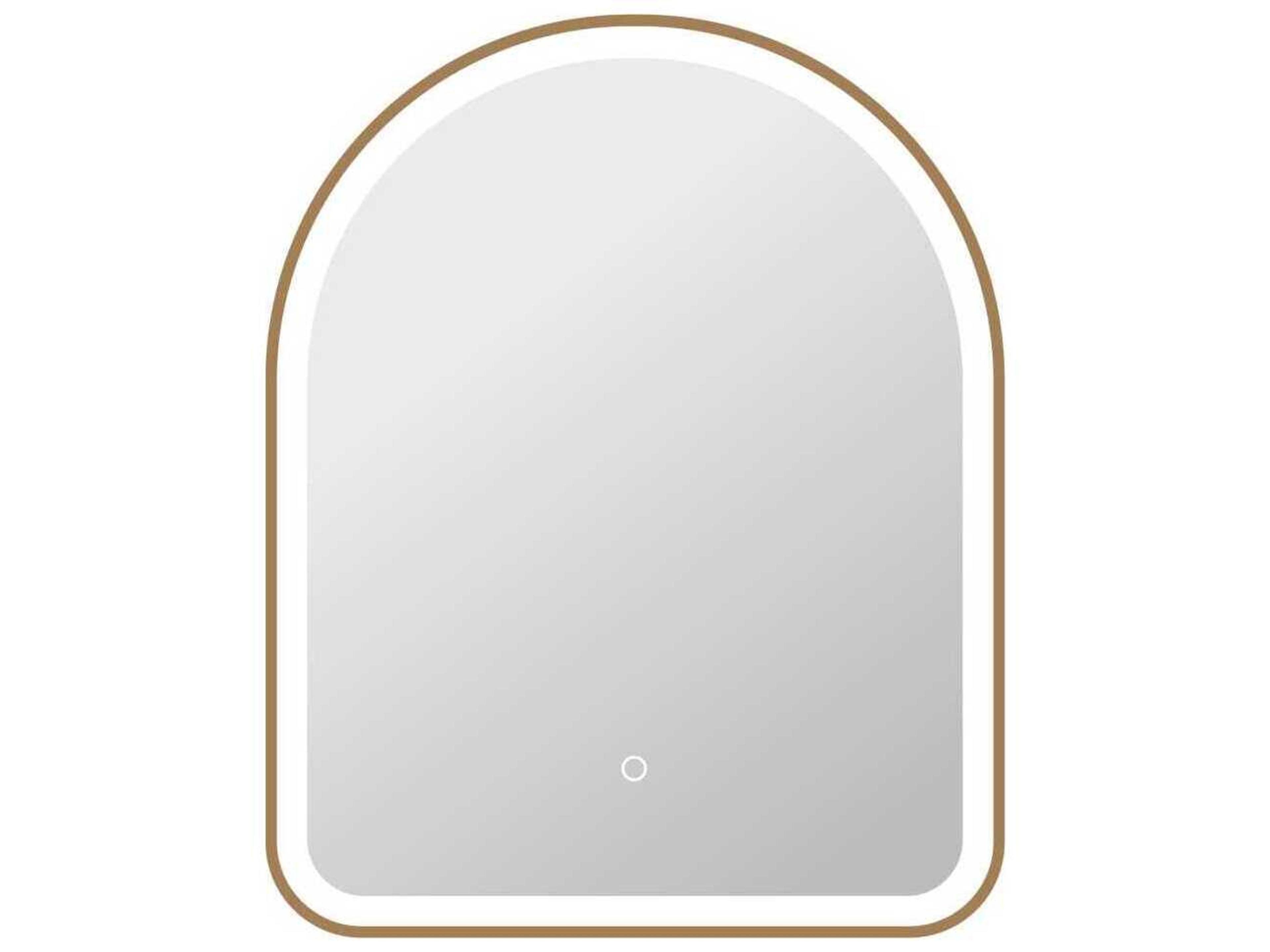 Elegant Lighting Harmoni Satin Gold Arch Wall Mirror