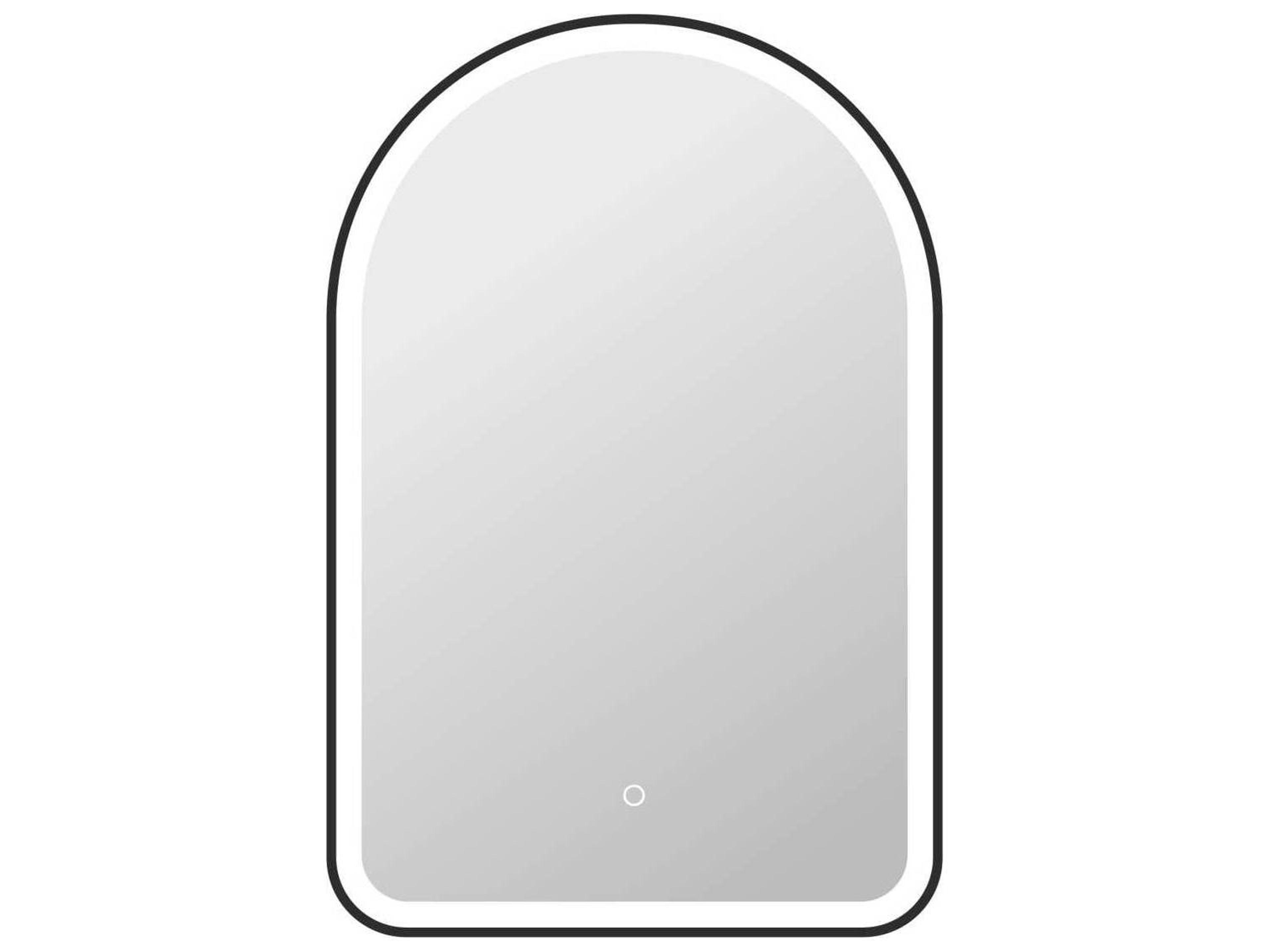 Elegant Lighting Harmoni Black Arch Wall Mirror