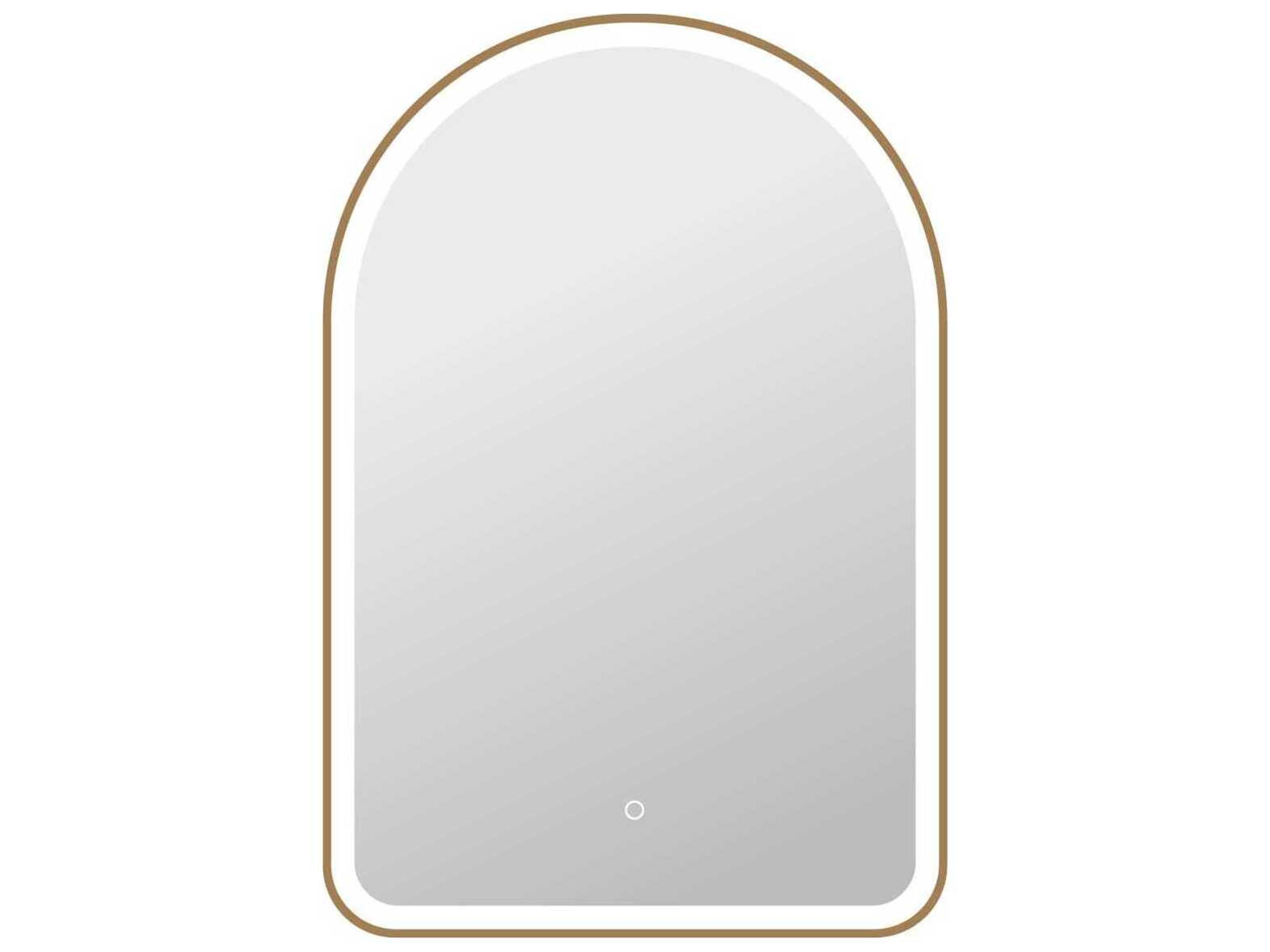 Elegant Lighting Harmoni Satin Gold Arch Wall Mirror