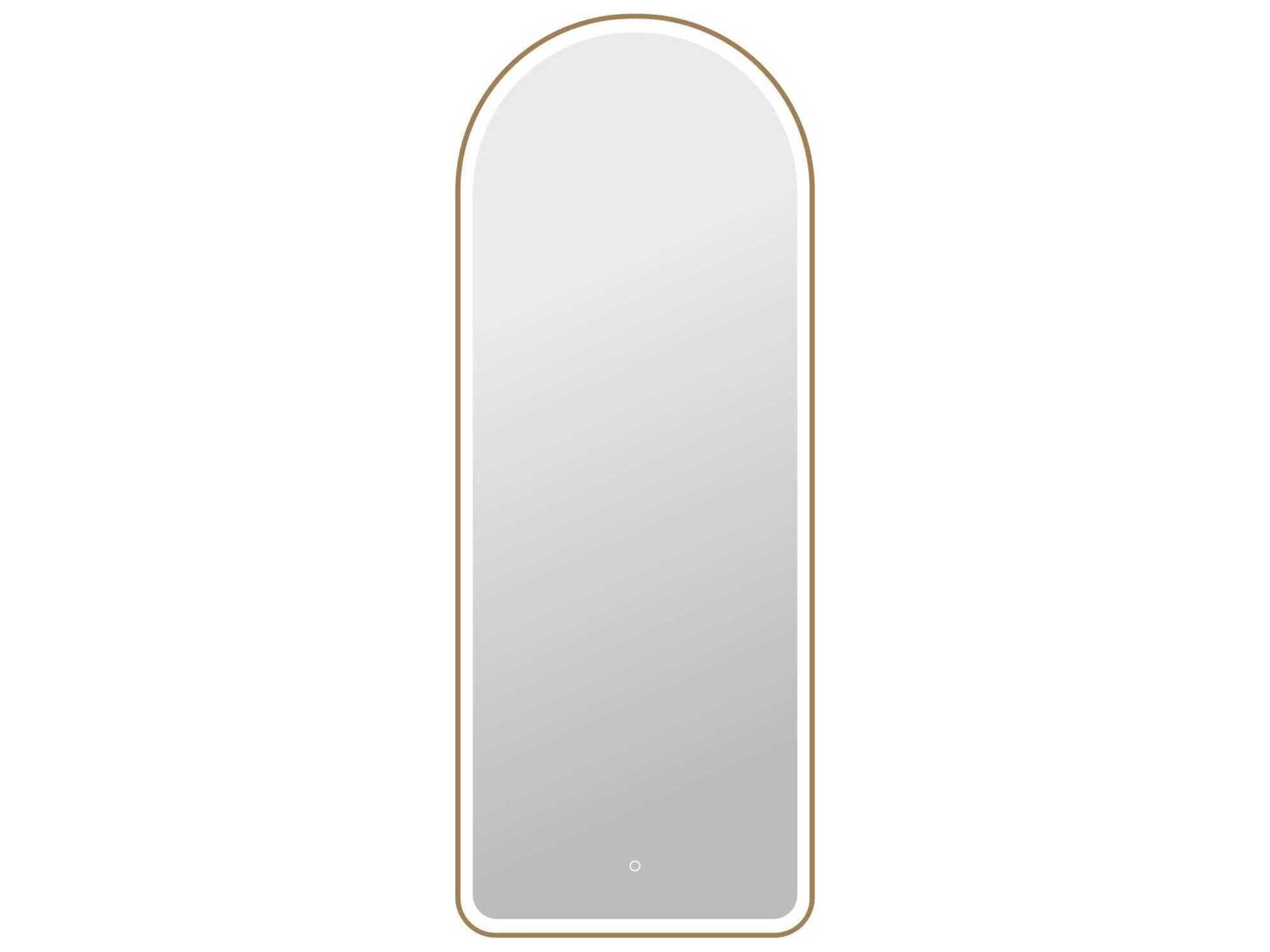 Elegant Lighting Harmoni Satin Gold Arch Wall Mirror