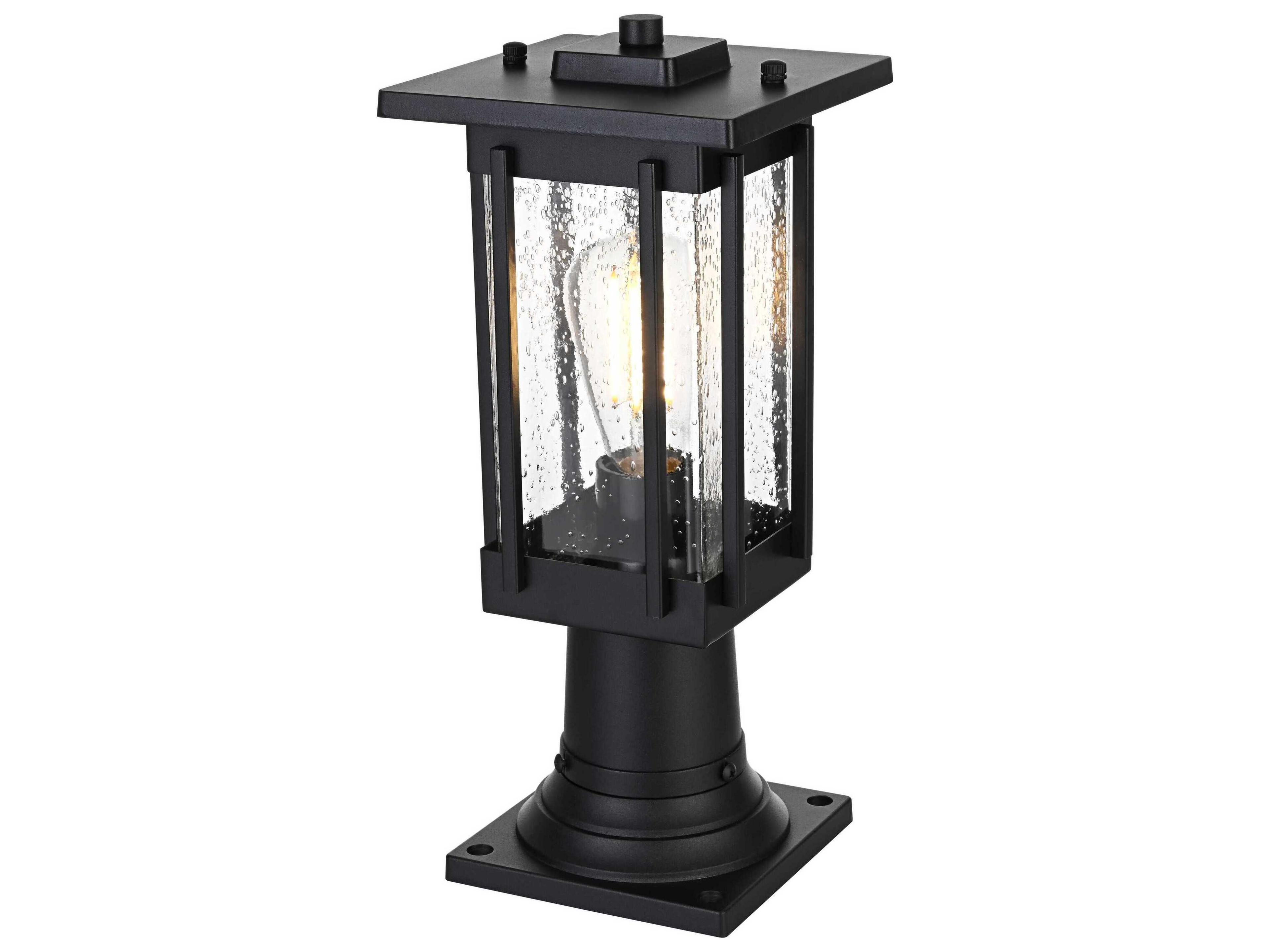Elegant Lighting Melvale 1-Light Outdoor Post Light