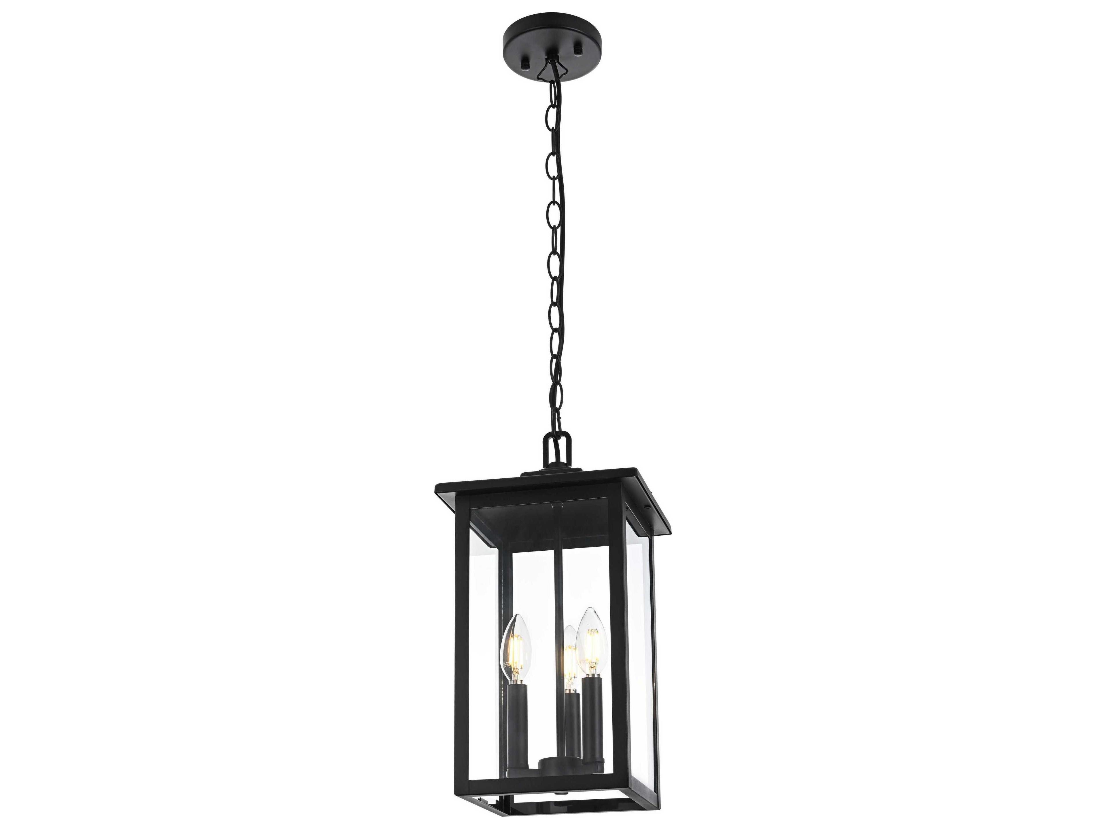 Elegant Lighting Carlisle 3-Light Outdoor Hanging Light