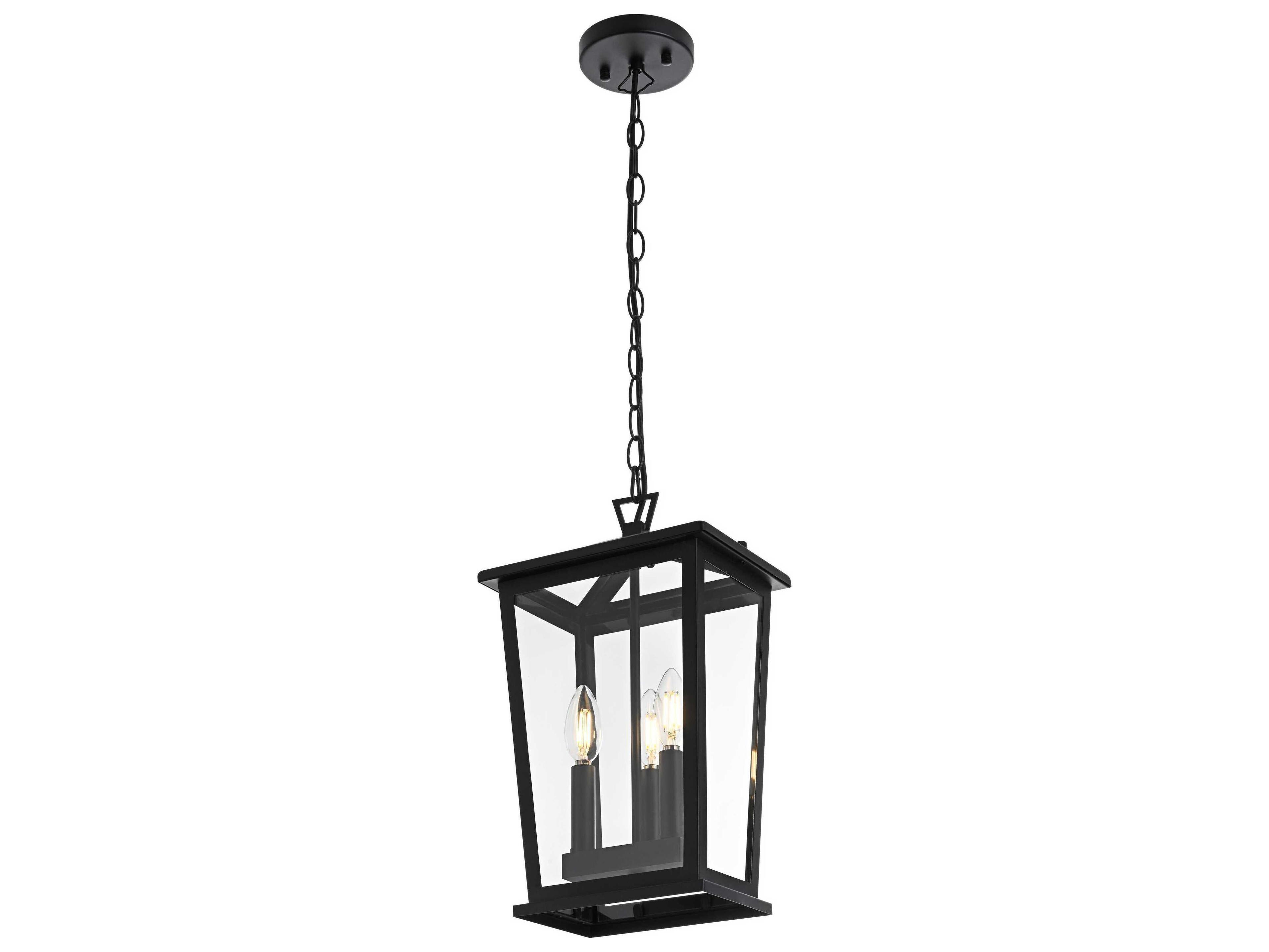 Elegant Lighting Berks 3-Light Outdoor Hanging Light