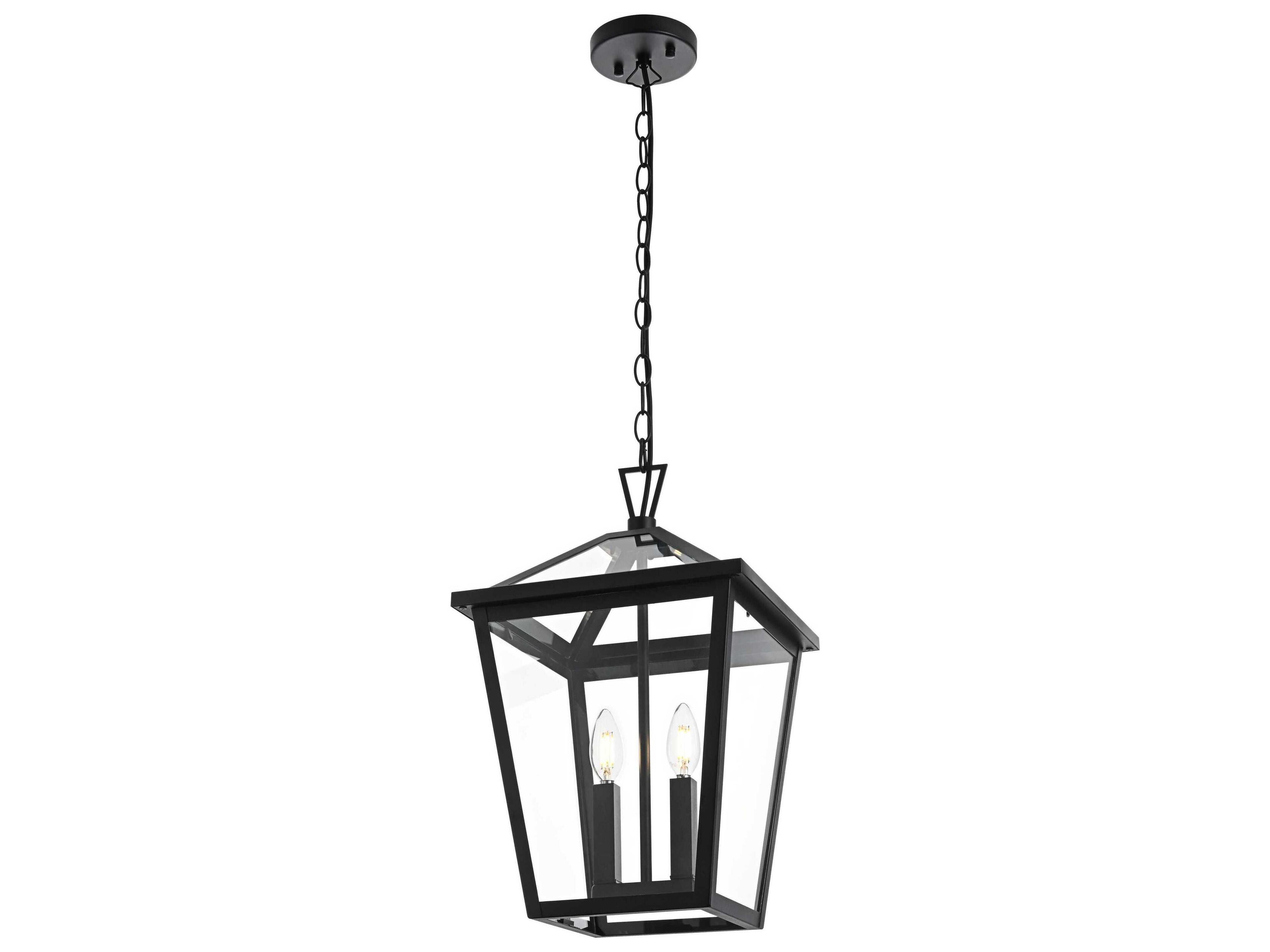 Elegant Lighting Frankford 2-Light Outdoor Hanging Light