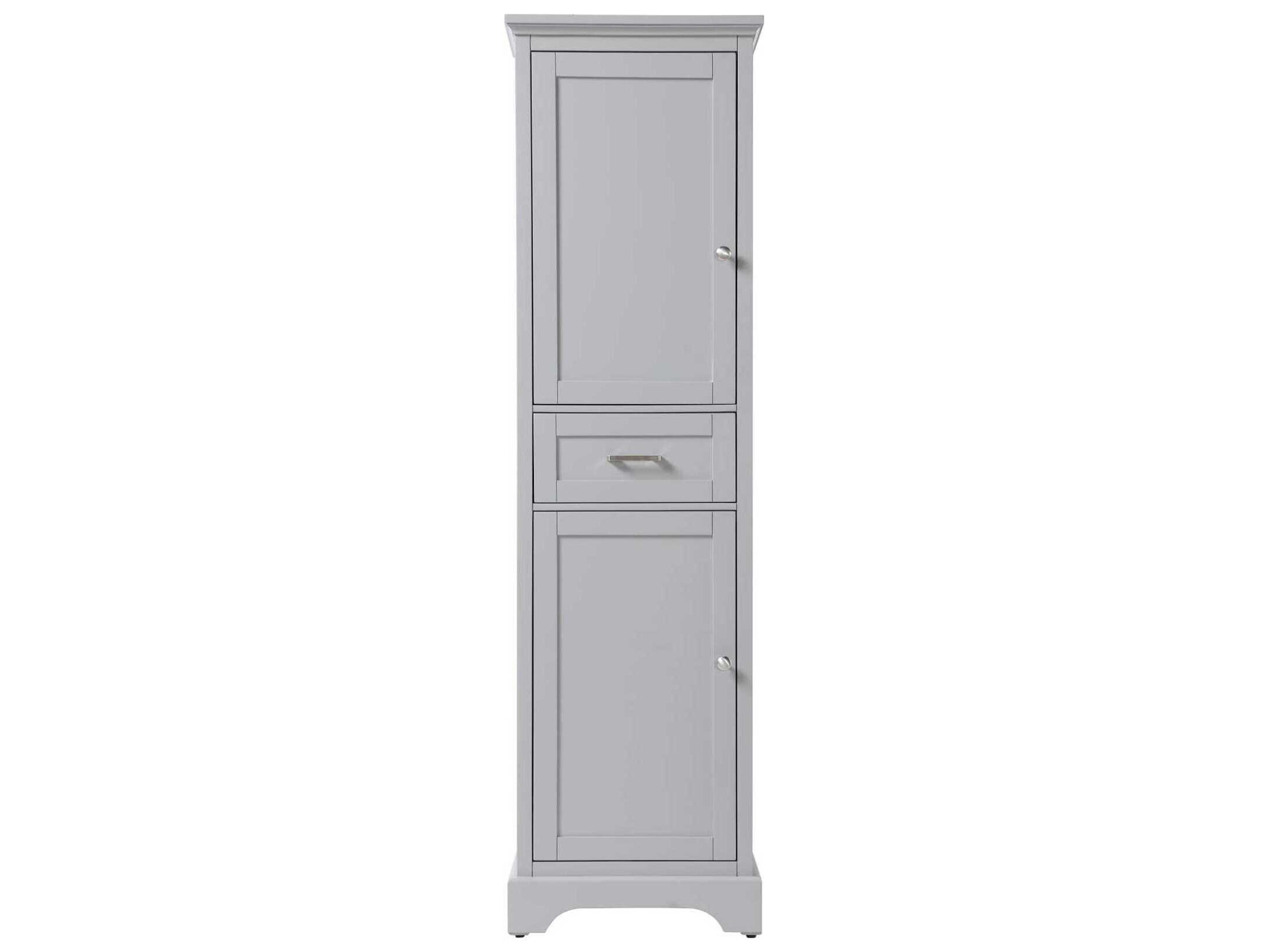 Elegant Lighting Americana Grey Rubberwood Bath Storage Cabinet
