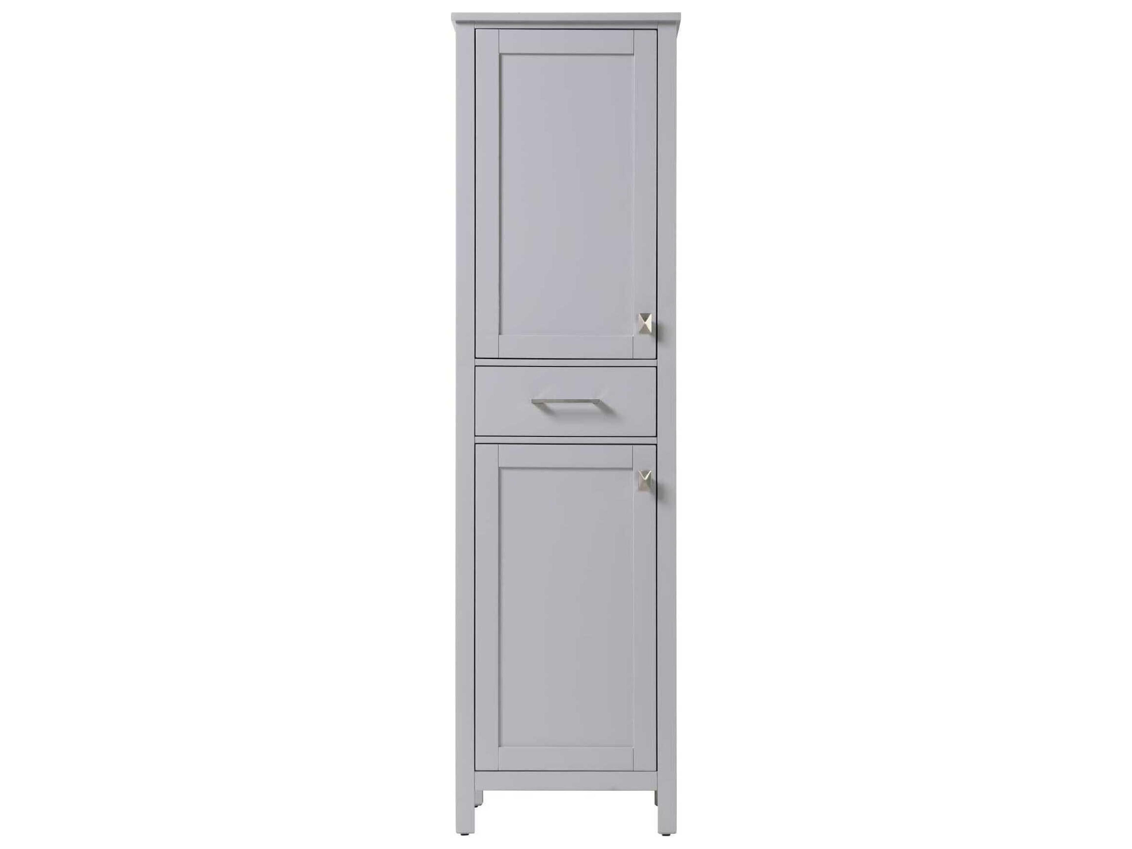 Elegant Lighting Irene Grey Rubberwood Bath Storage Cabinet