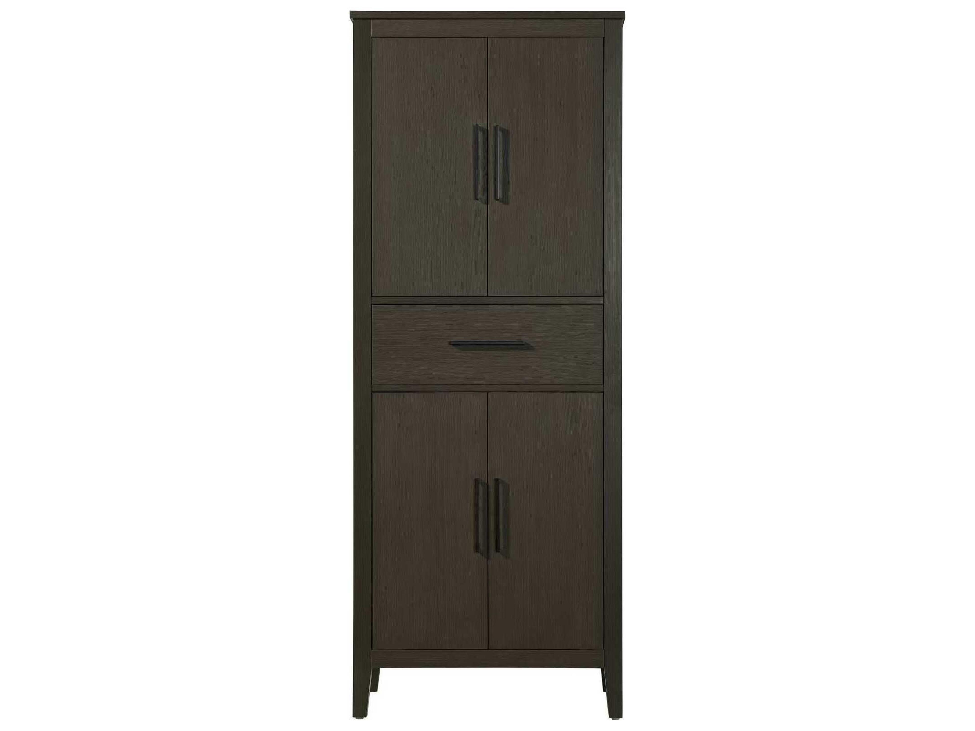 Elegant Lighting Millie Mocha Brown Rubberwood Bath Storage Cabinet