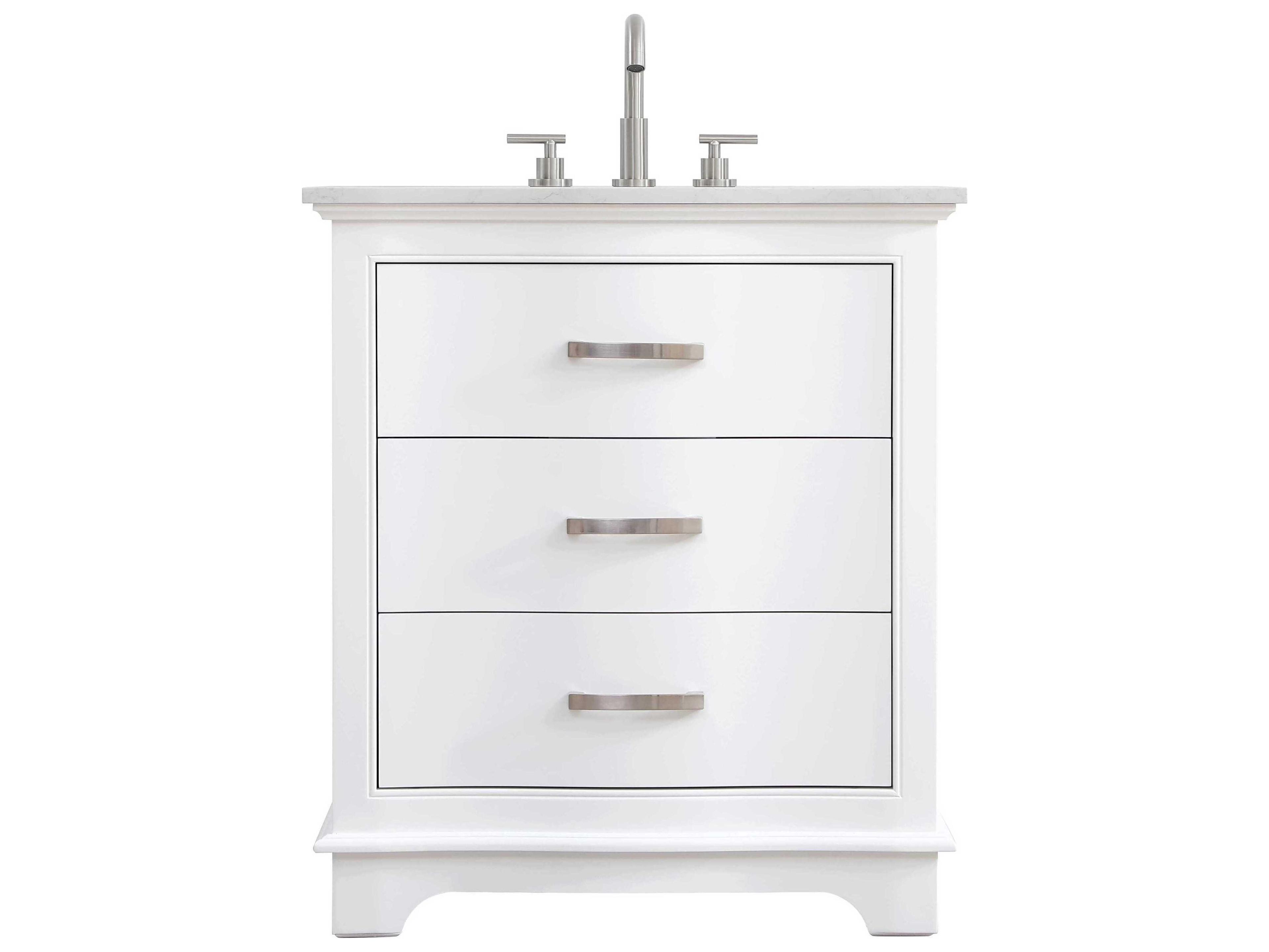Elegant Lighting Knox White 30" Vanity