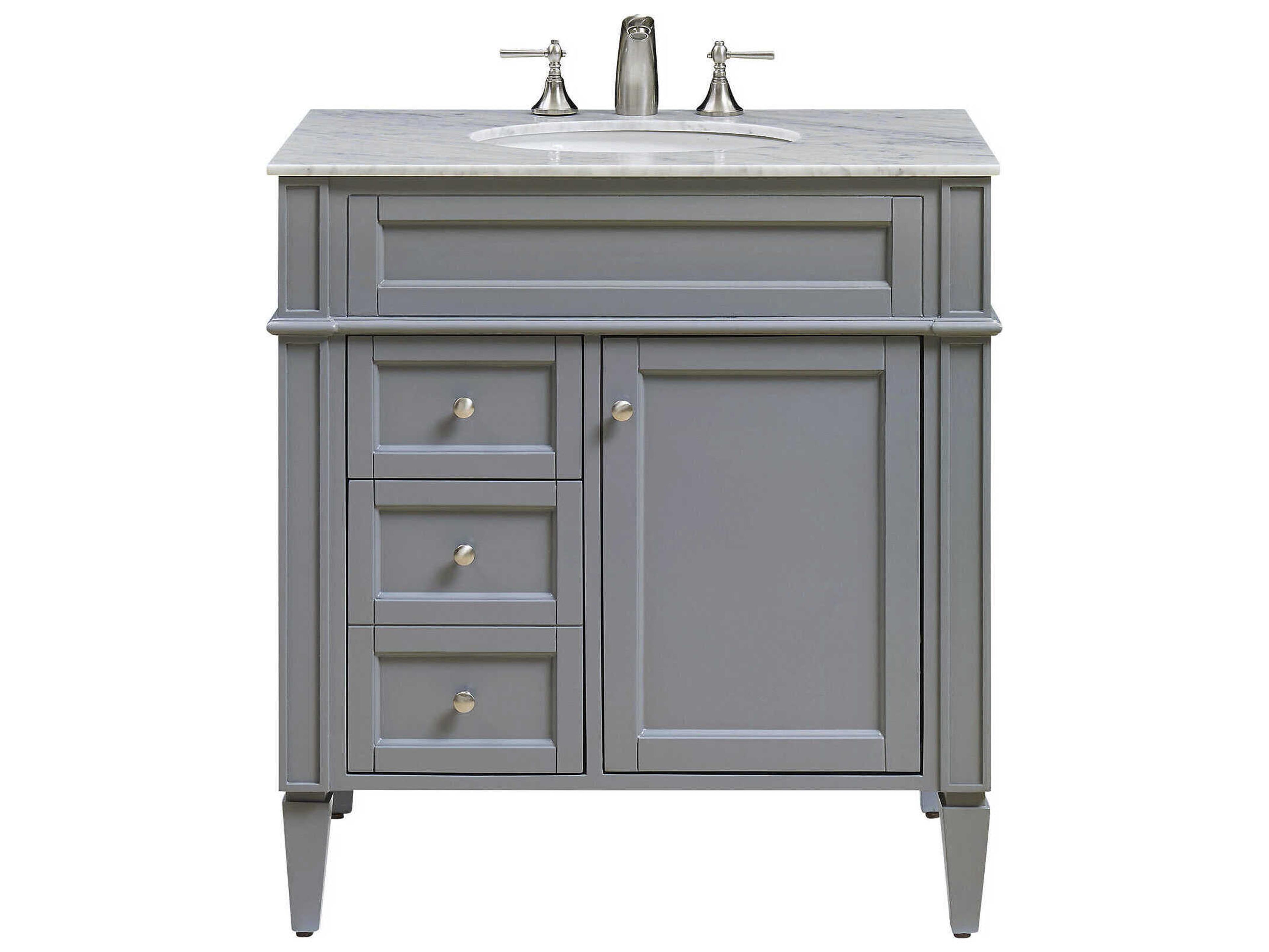 Elegant Lighting Park Avenue Grey 32" Vanity