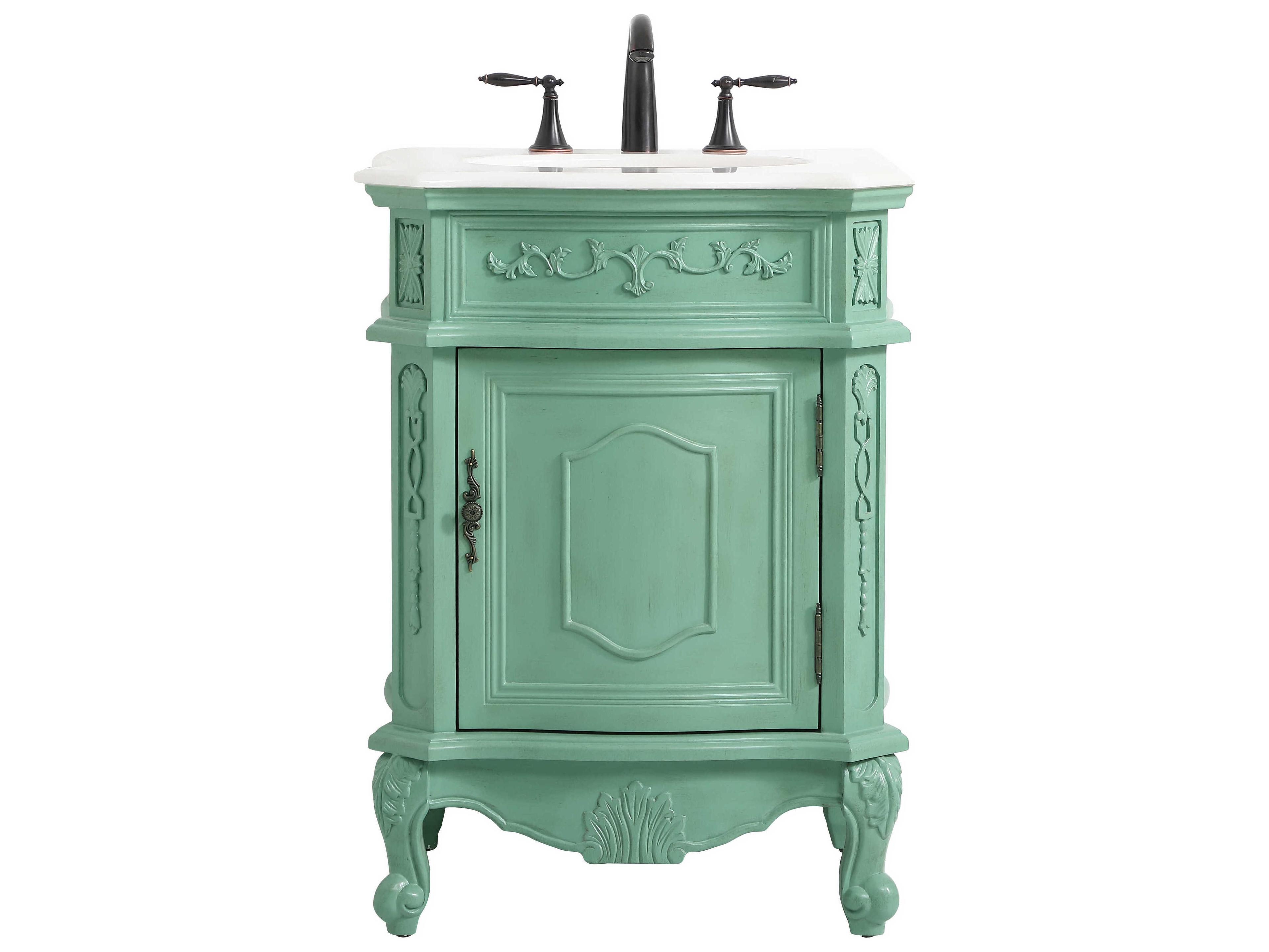 Elegant Lighting Berkshire Vintage Mint 24" Vanity