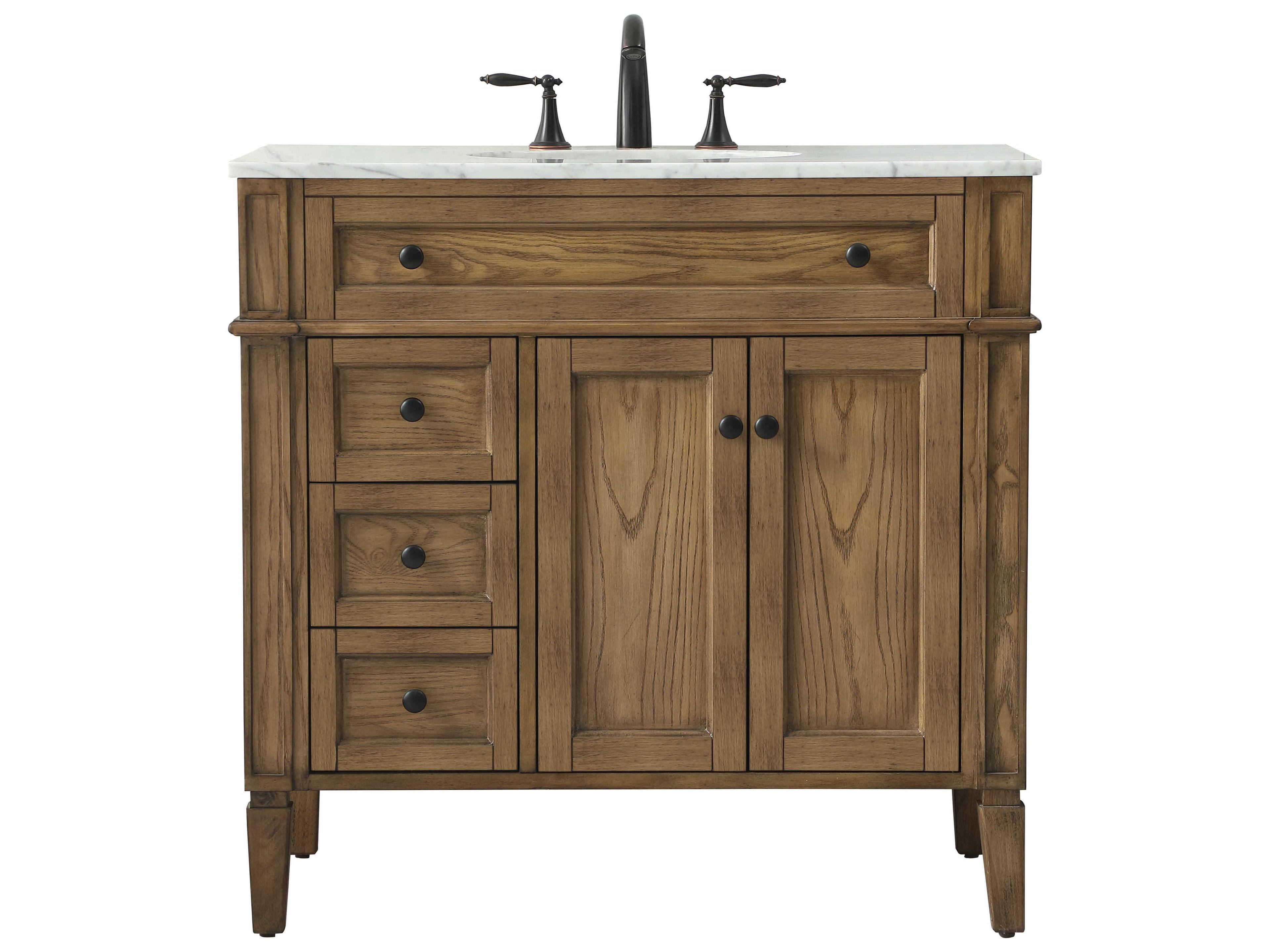 Elegant Lighting Park Avenue Driftwood 36" Vanity