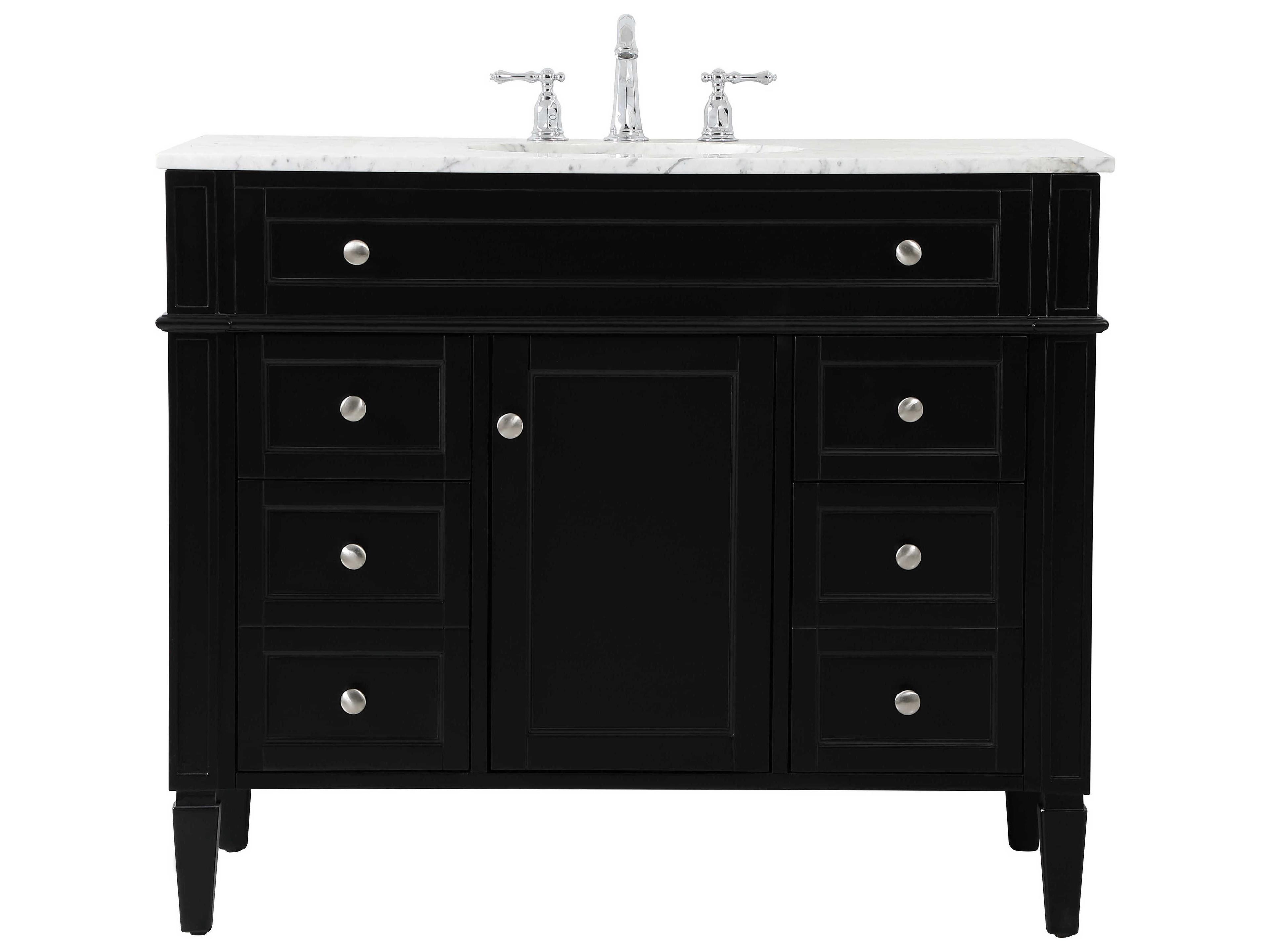 Park Avenue Black 42" Vanity