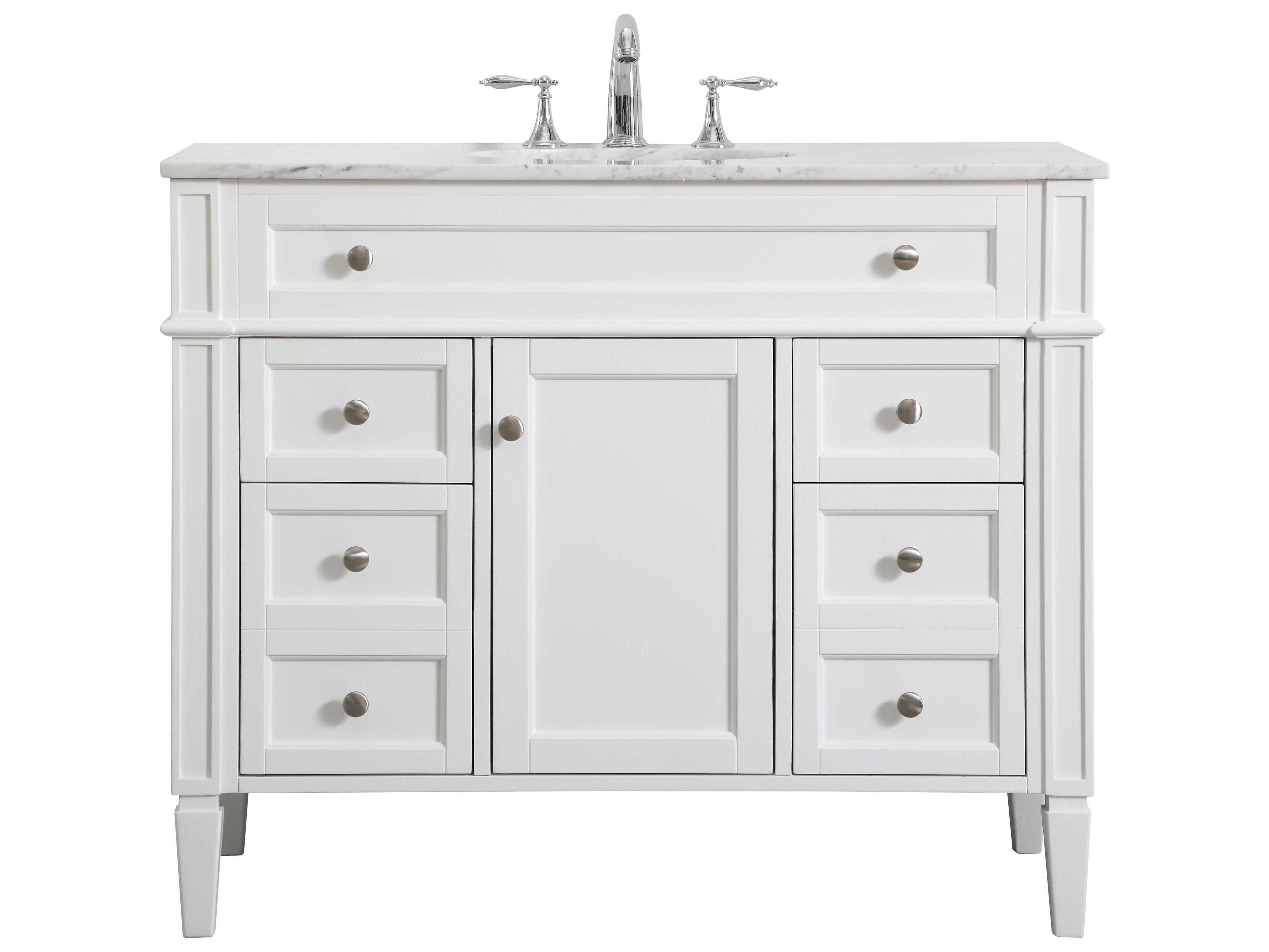 Park Avenue White 42" Vanity