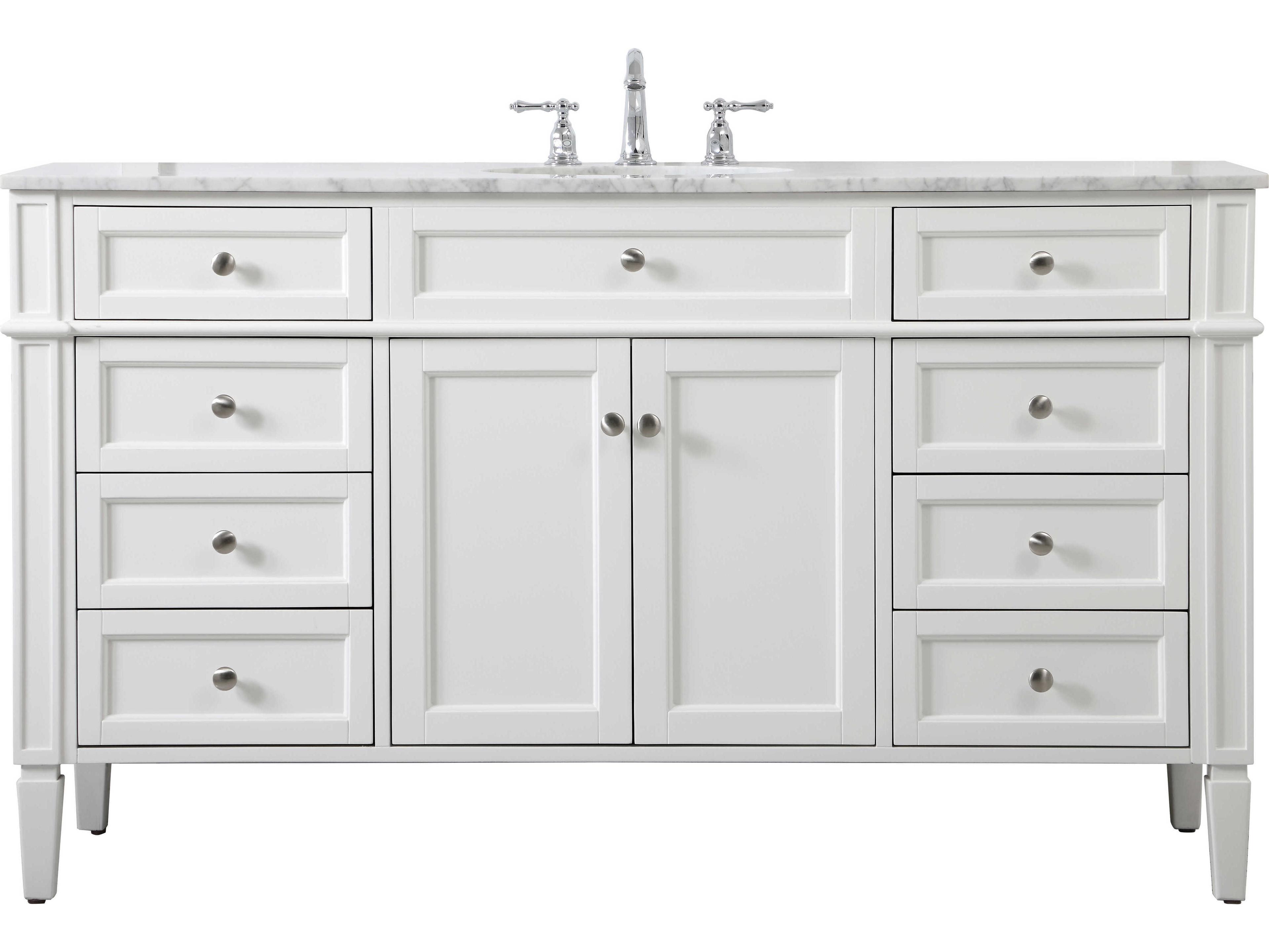 Park Avenue White 60" Vanity