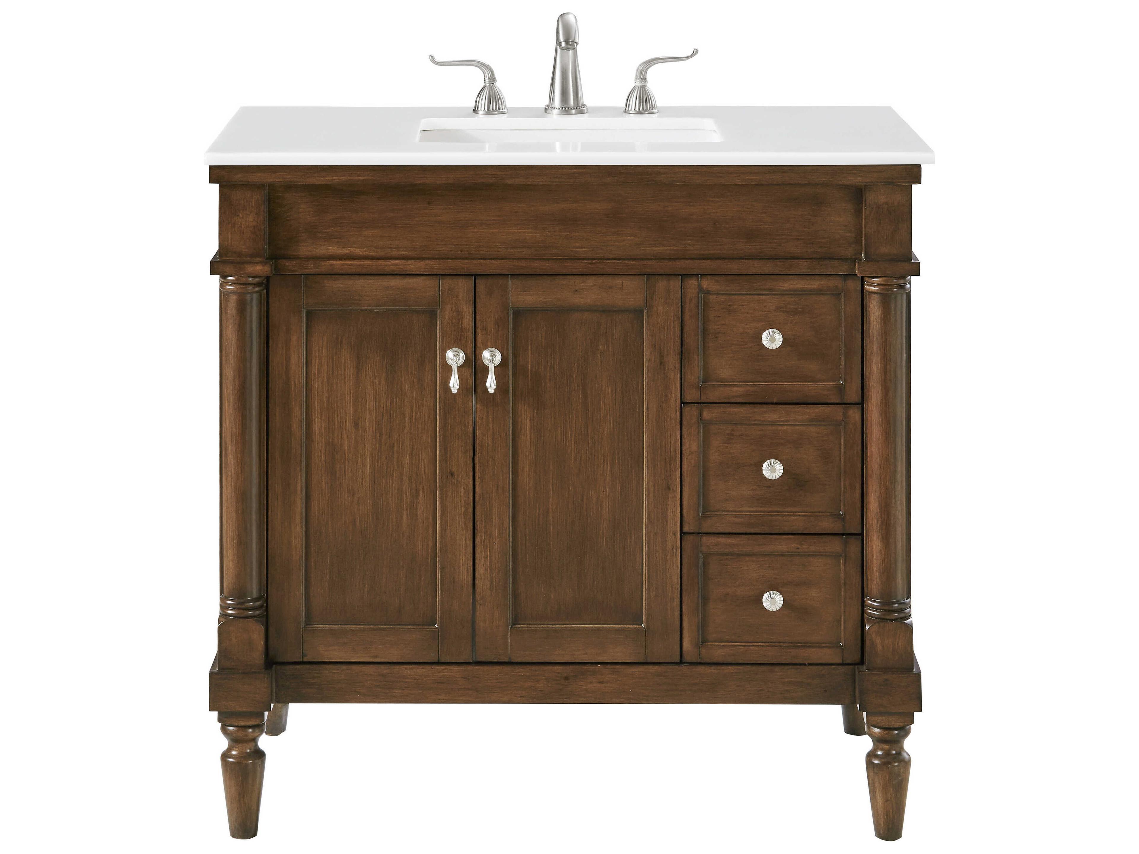 Elegant Lighting Lexington Walnut 36" Vanity