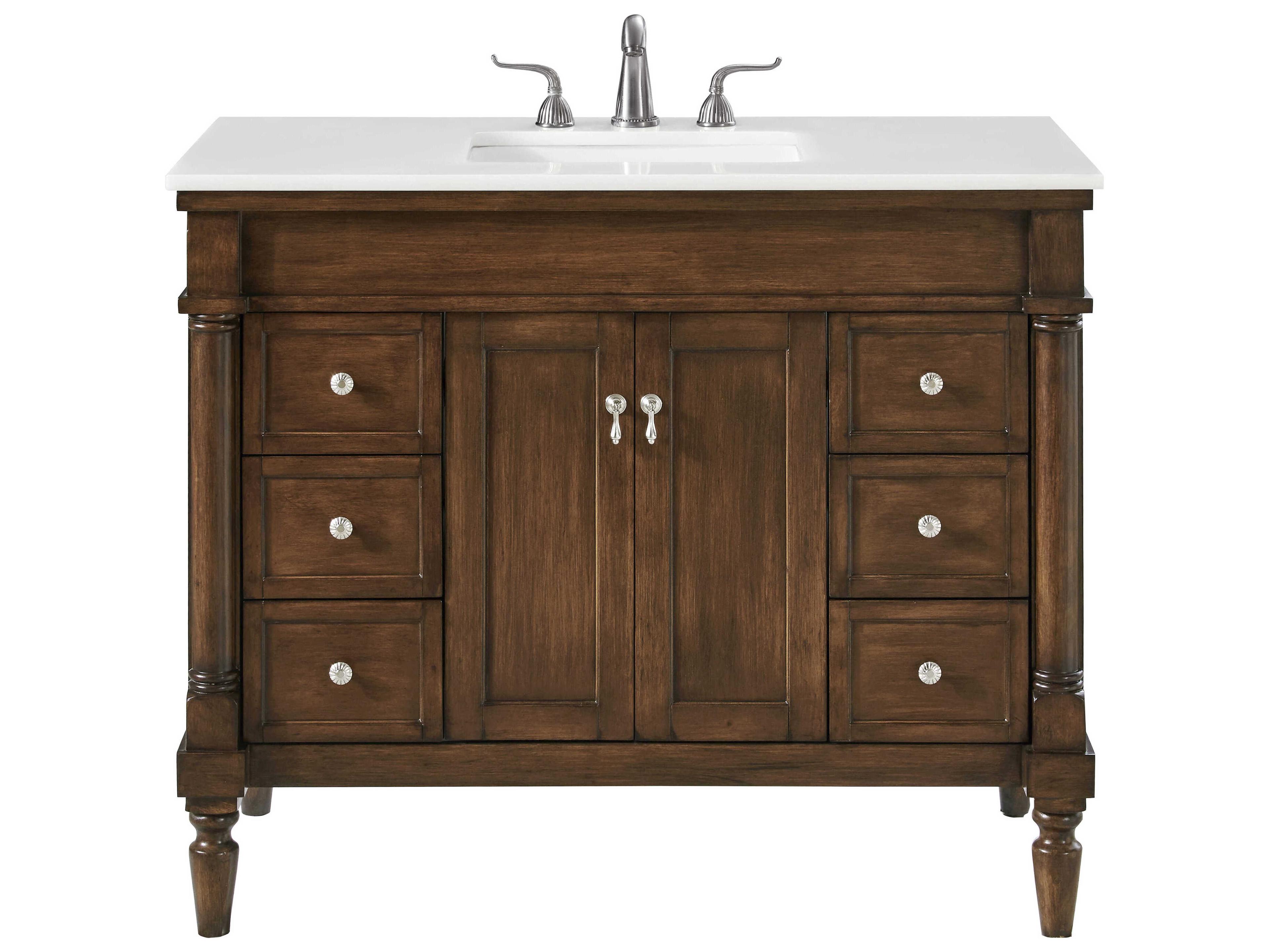Elegant Lighting Lexington Walnut 42" Vanity
