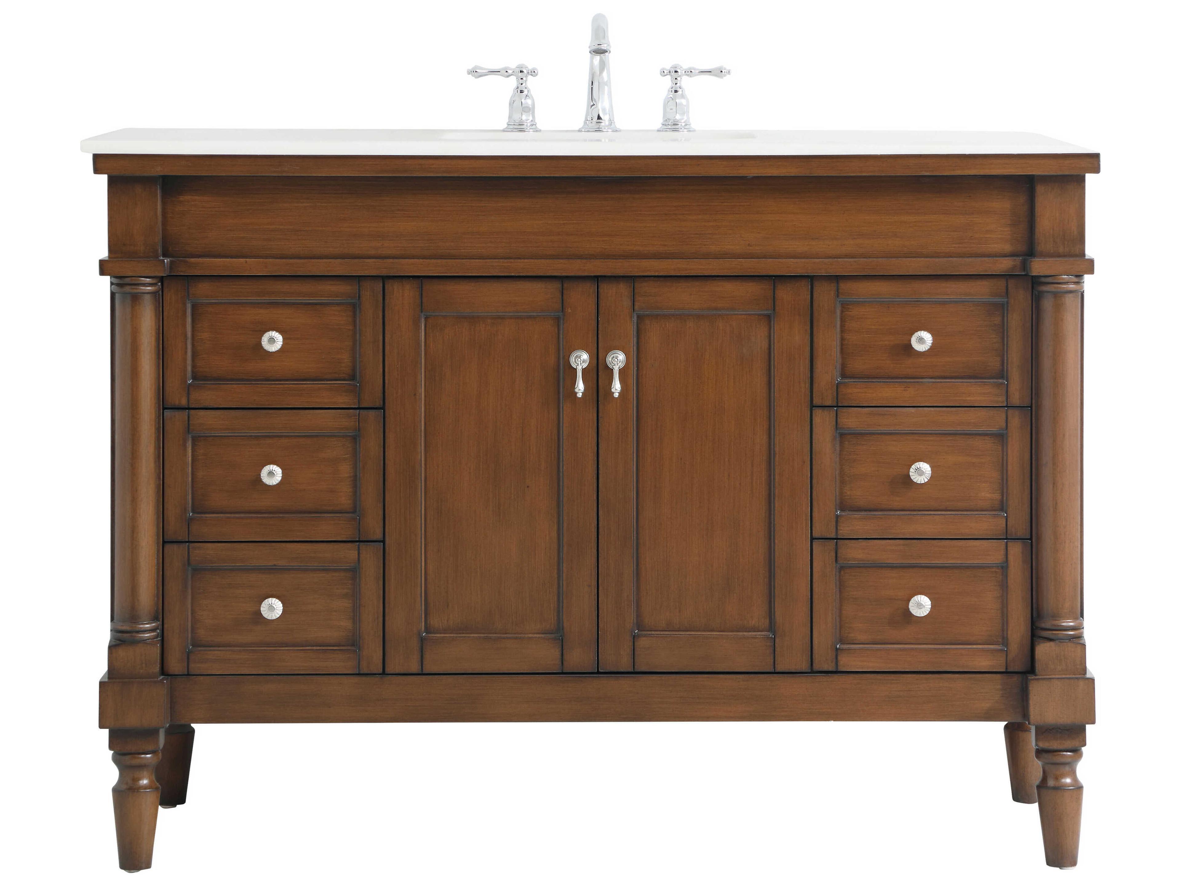 Elegant Lighting Lexington Walnut 48" Vanity