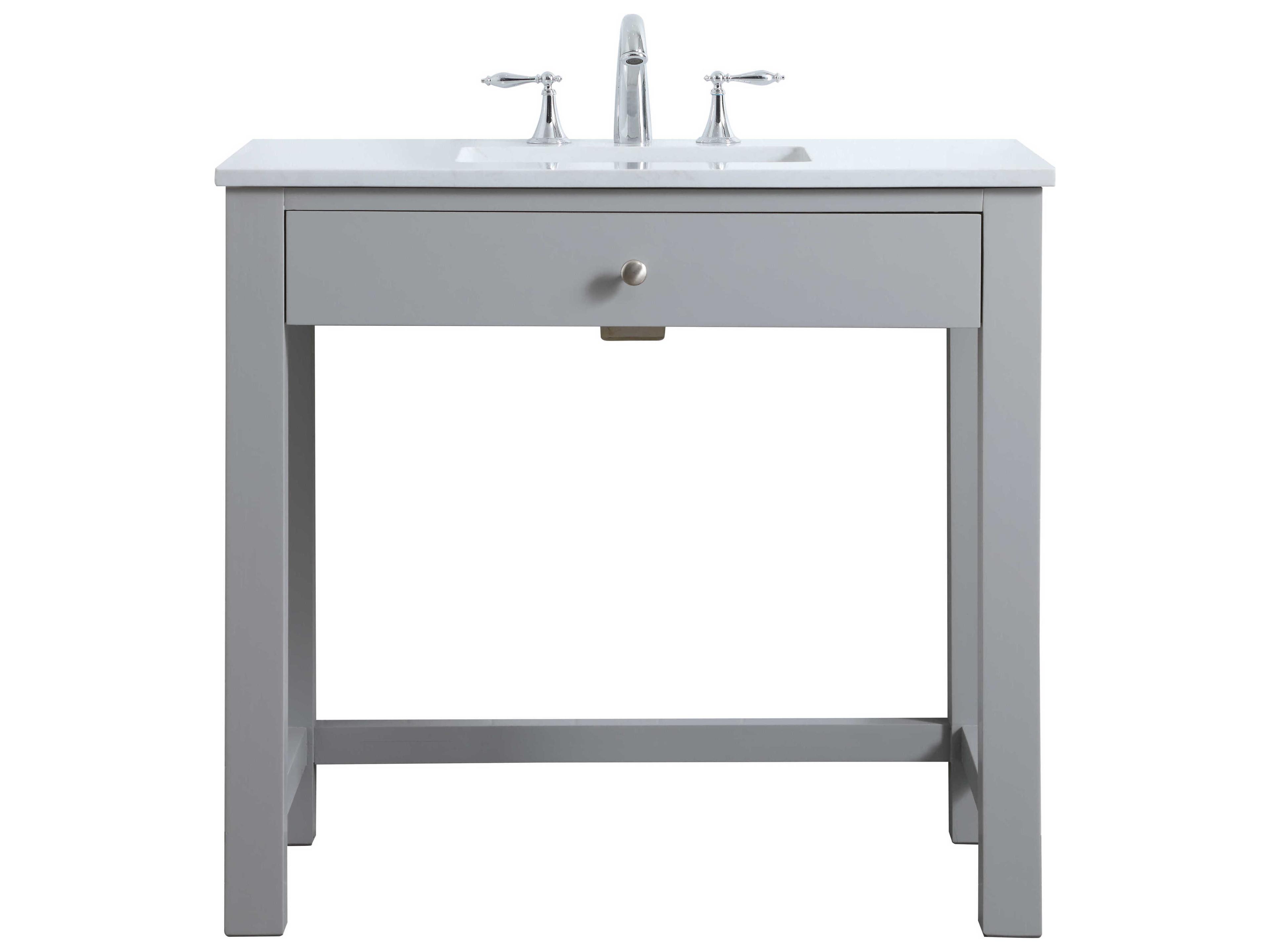 Elegant Lighting Hudson Grey ADA Compliant Vanity