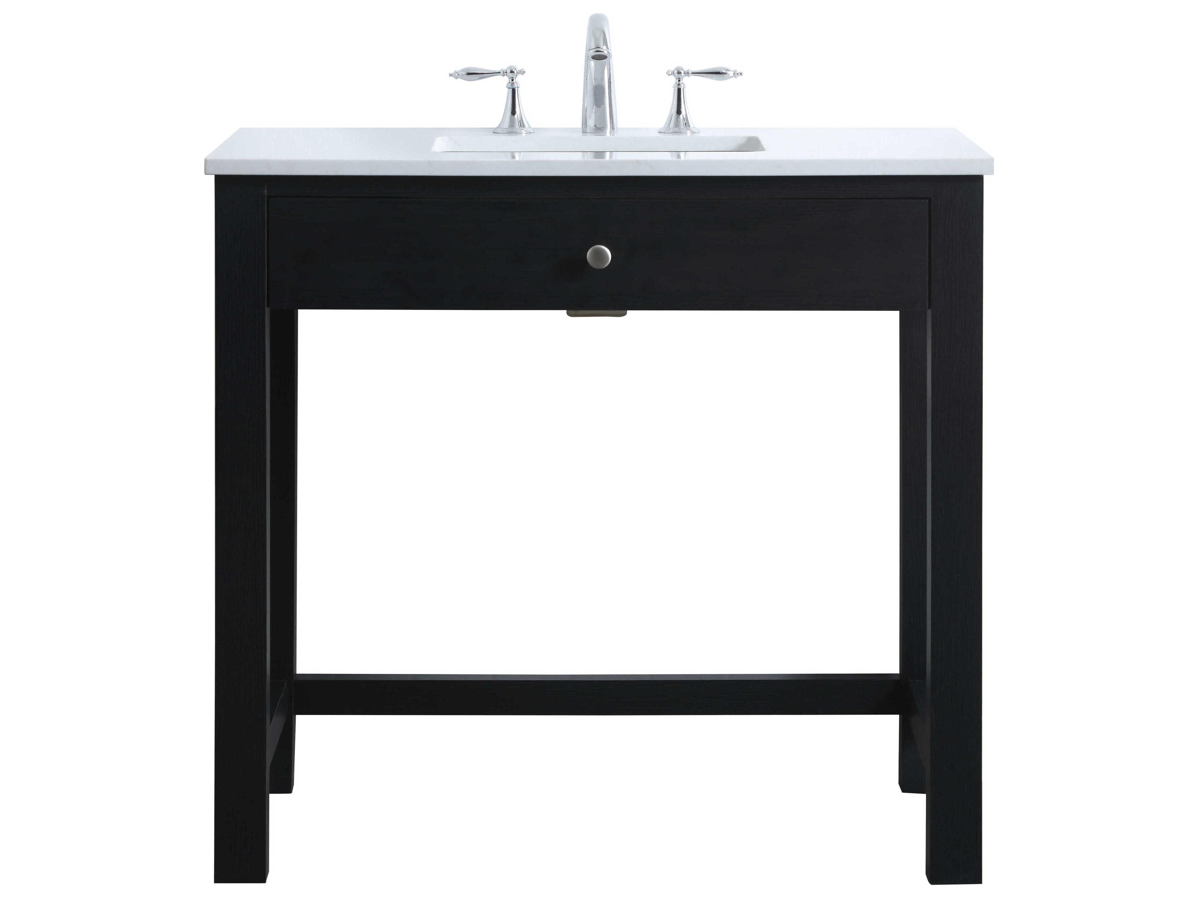 Hudson Black ADA Compliant Vanity