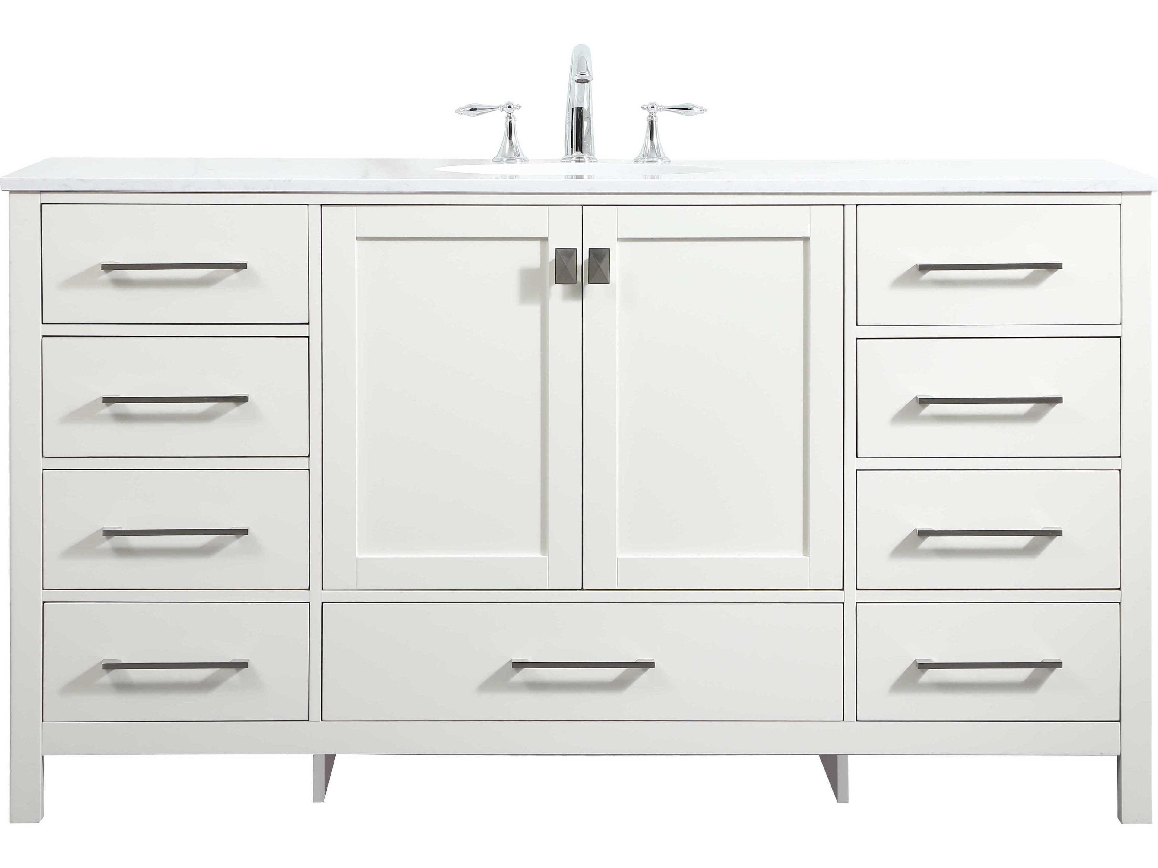 Irene White 60" Vanity