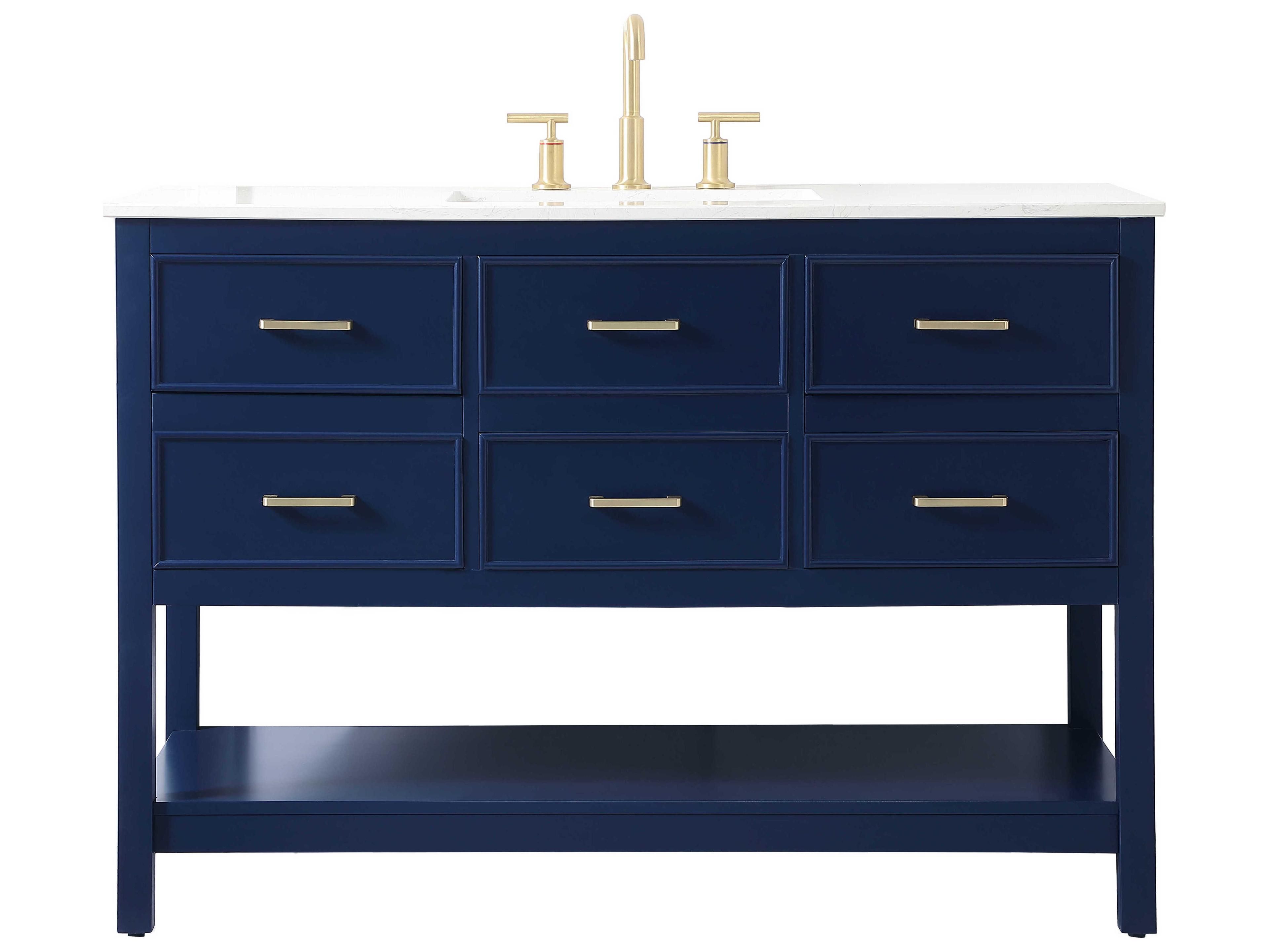 Elegant Lighting Sinclaire Blue 48" Vanity