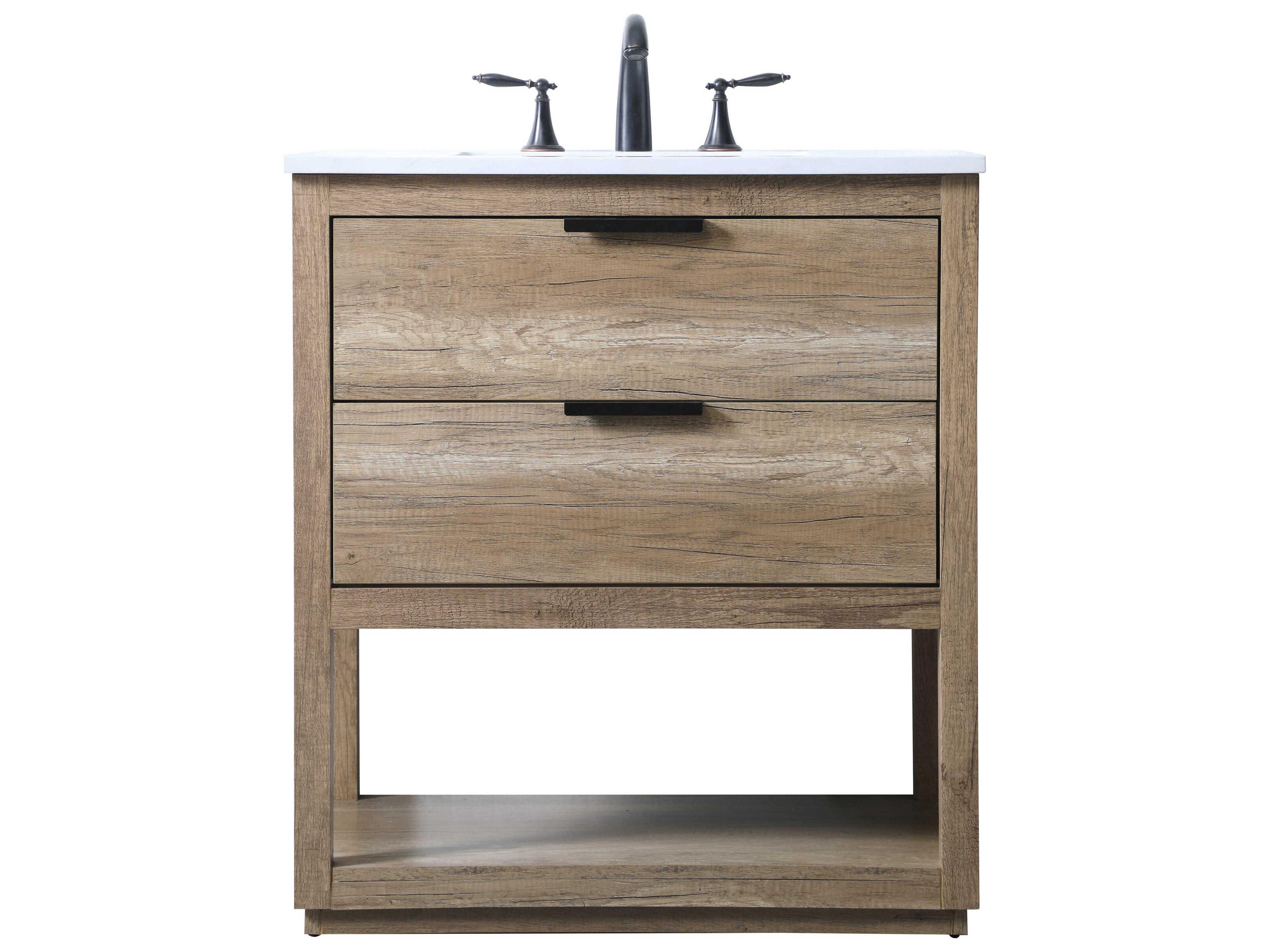 Elegant Lighting Larkin Natural Oak Vanity