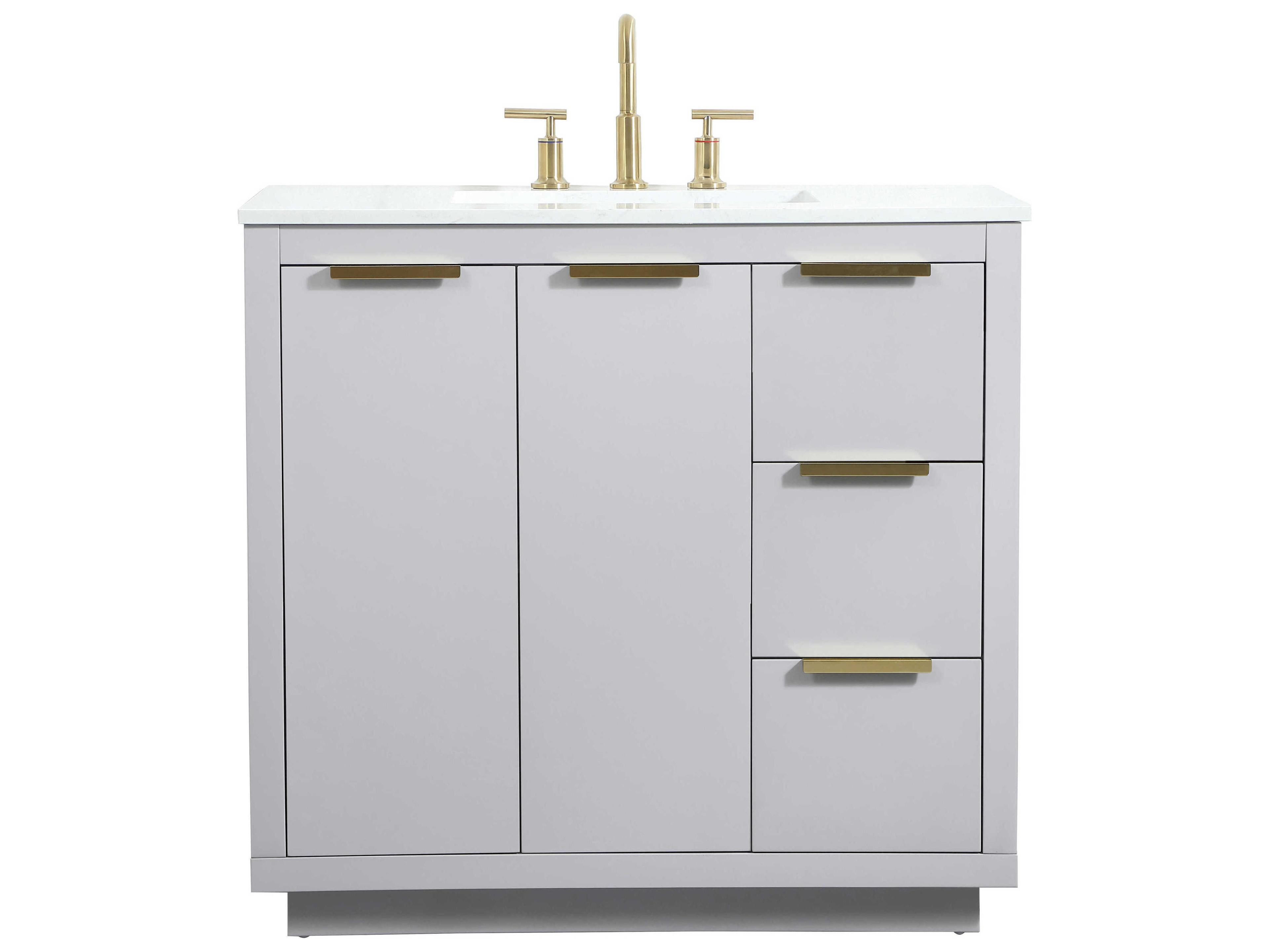 Elegant Lighting Blake Grey 36" Vanity