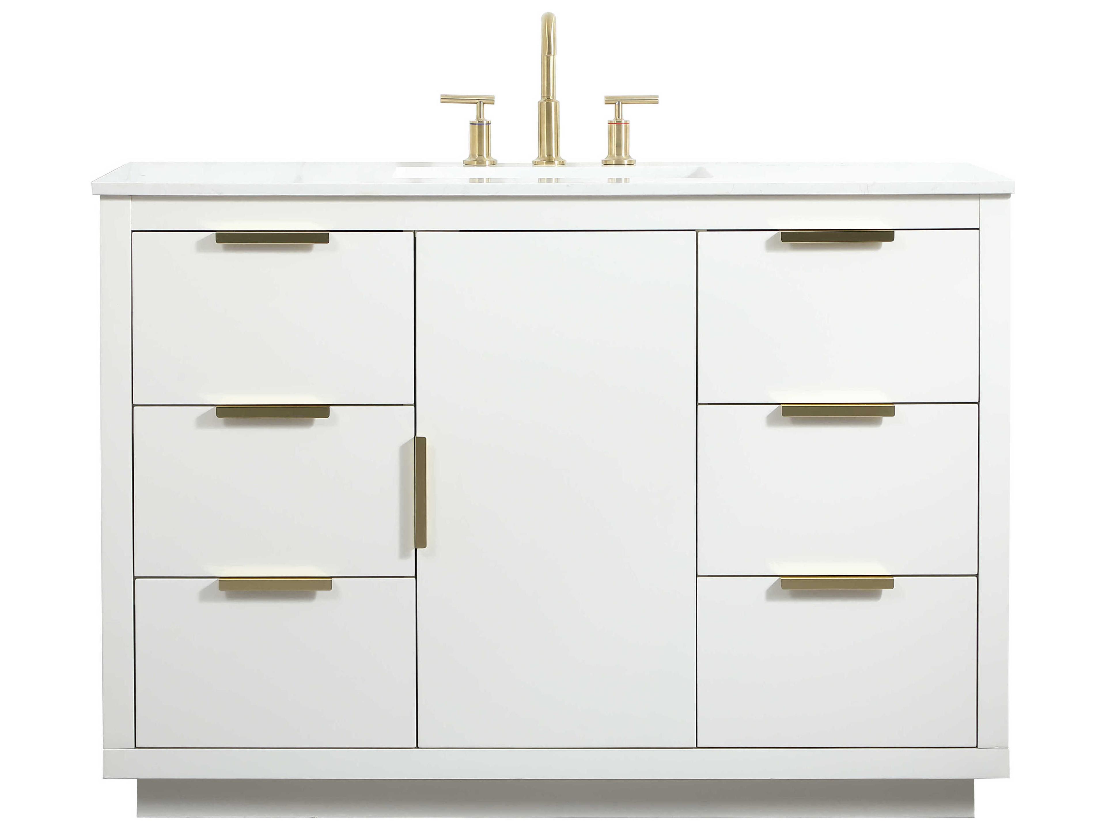 Elegant Lighting Blake White 48" Vanity
