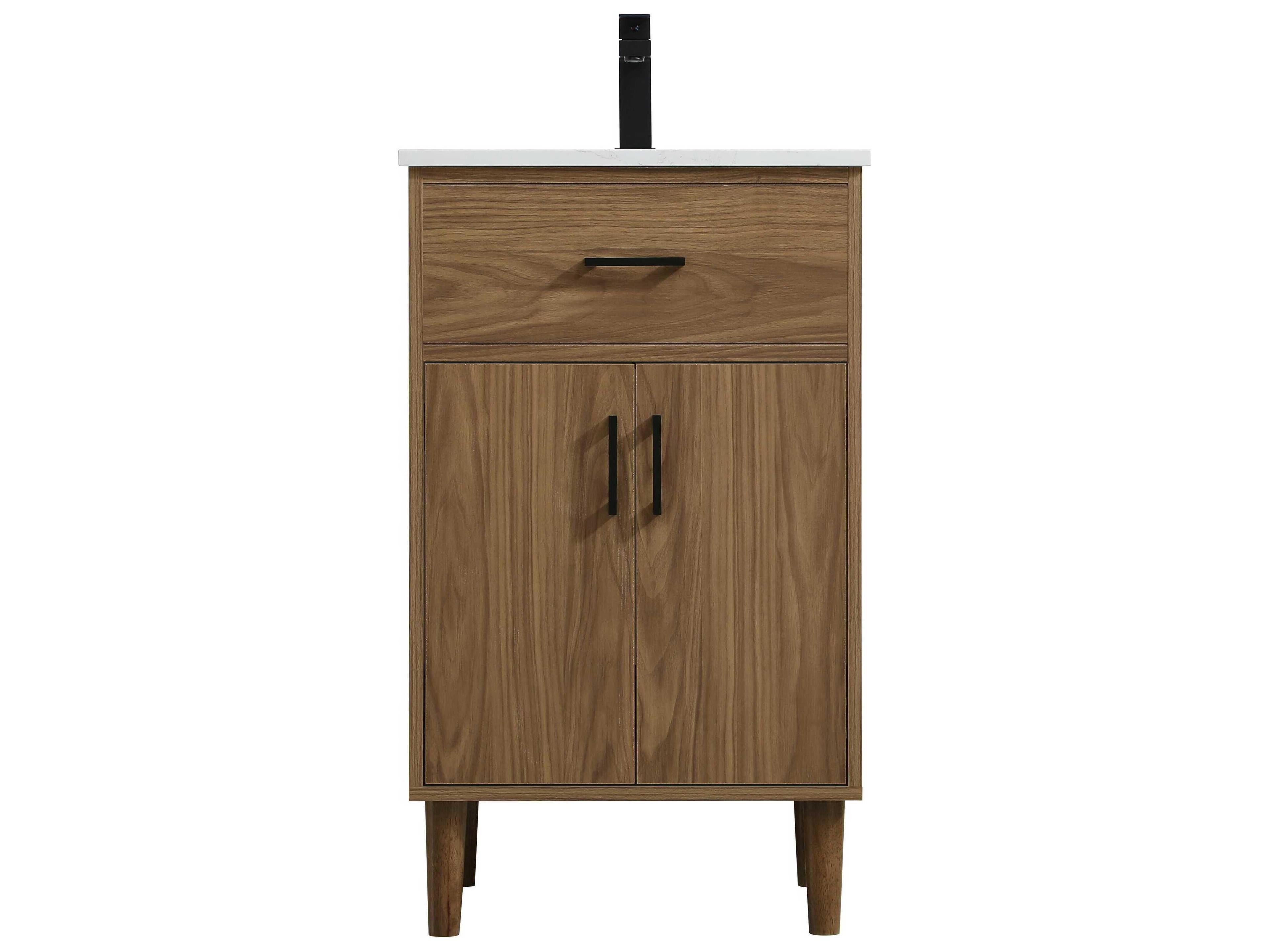 Elegant Lighting Chandler Walnut Brown 20" Vanity