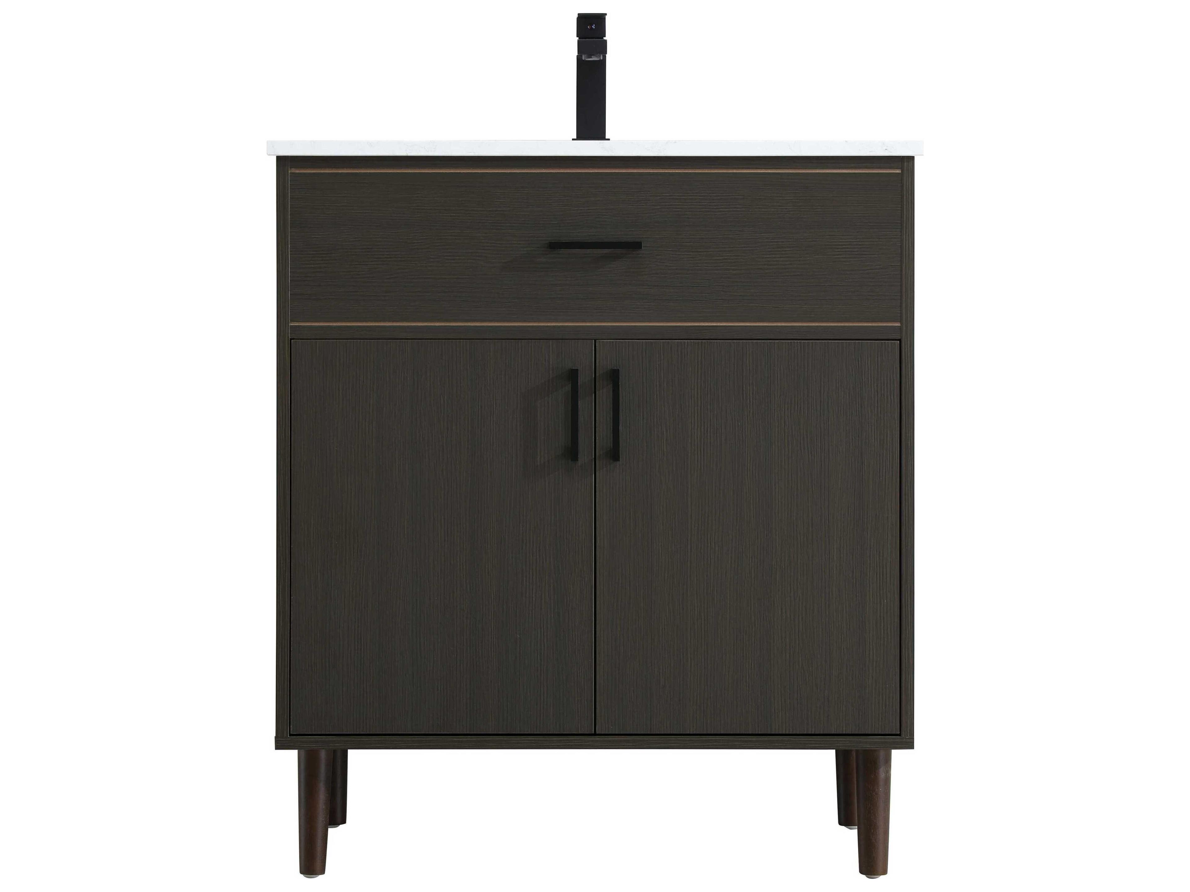 Elegant Lighting Chandler Mocha Brown 30" Vanity