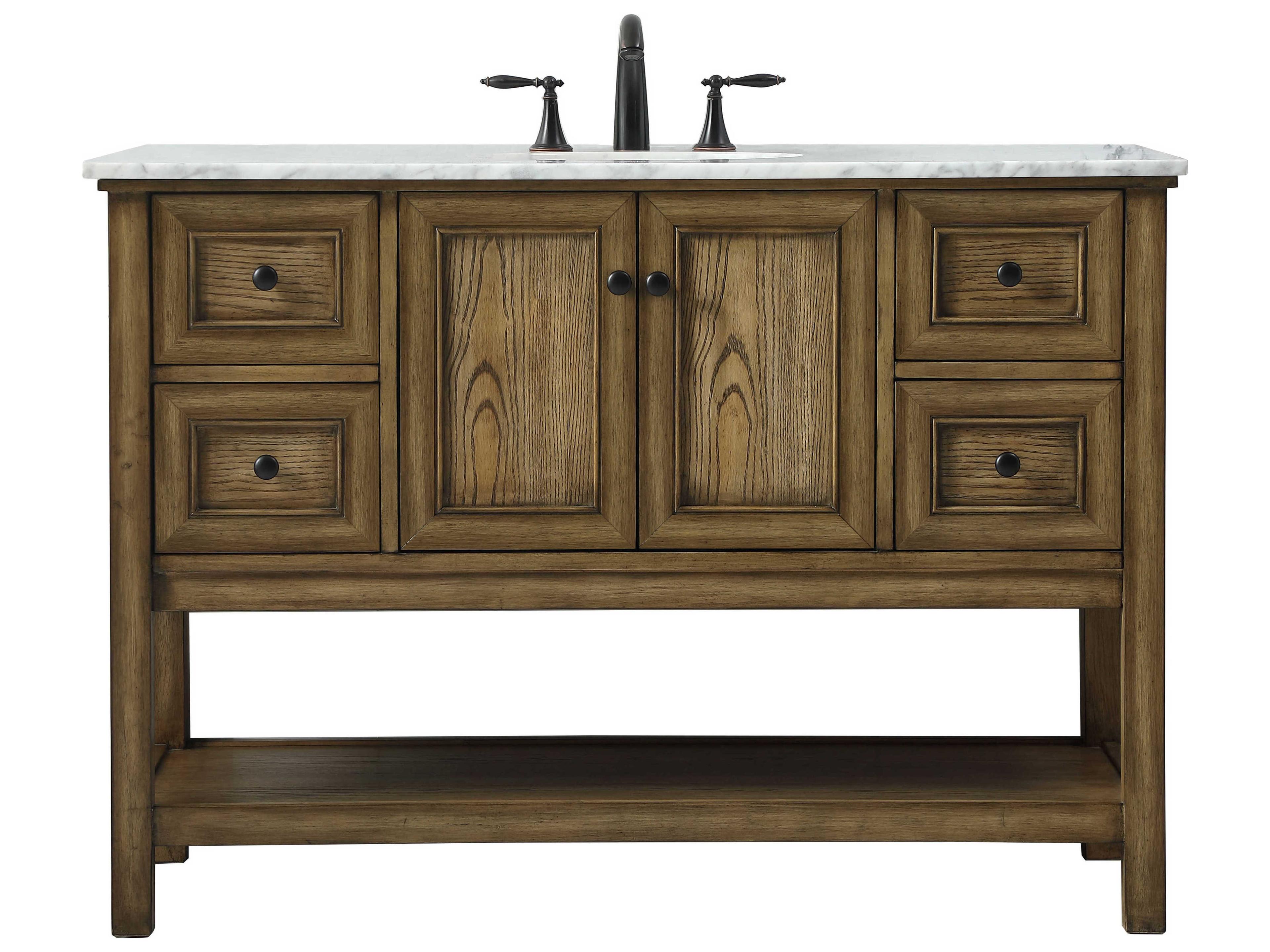 Elegant Lighting Metropolis Driftwood 48" Vanity