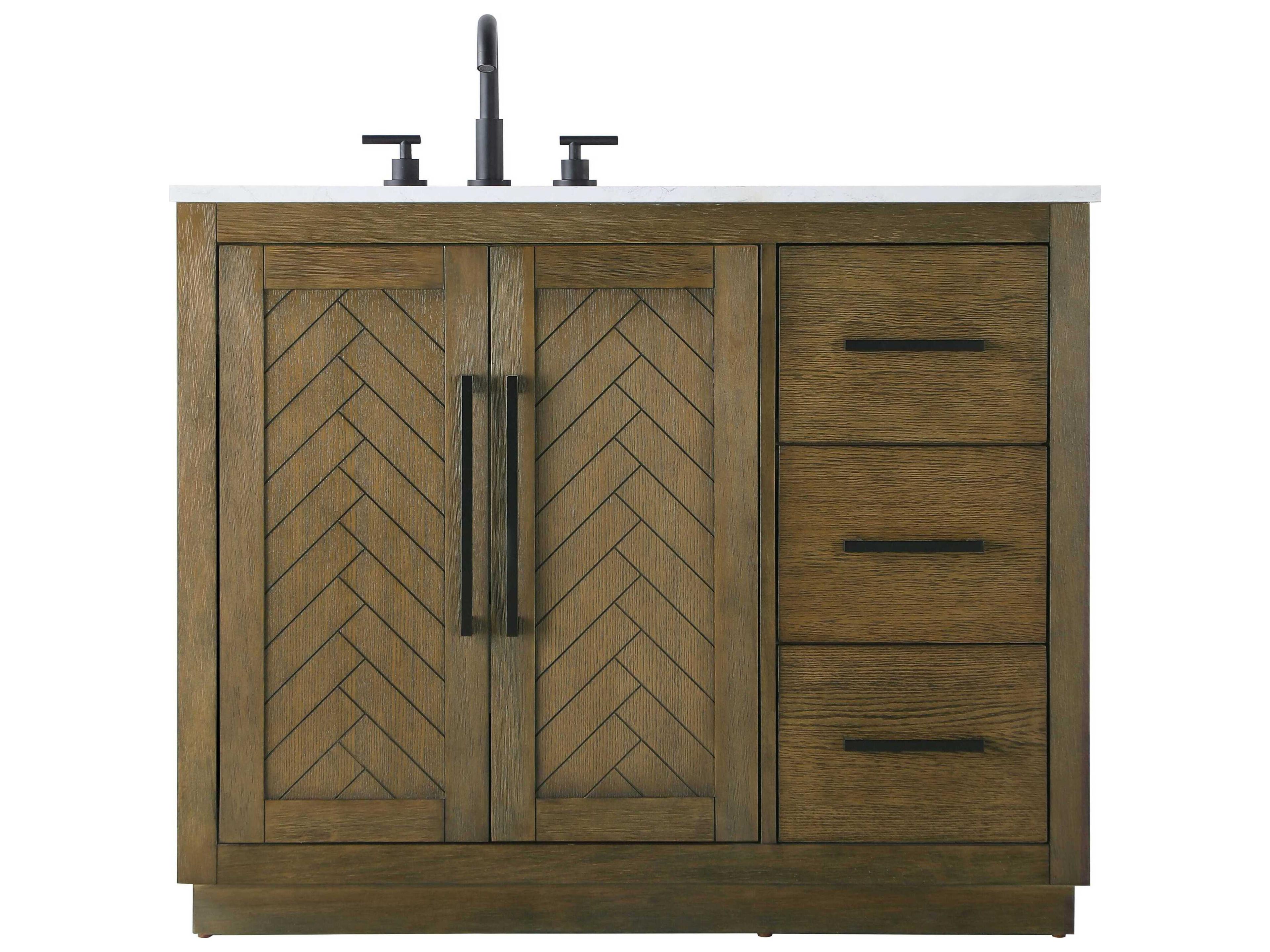 Elegant Lighting Chase Hazel Oak Vanity