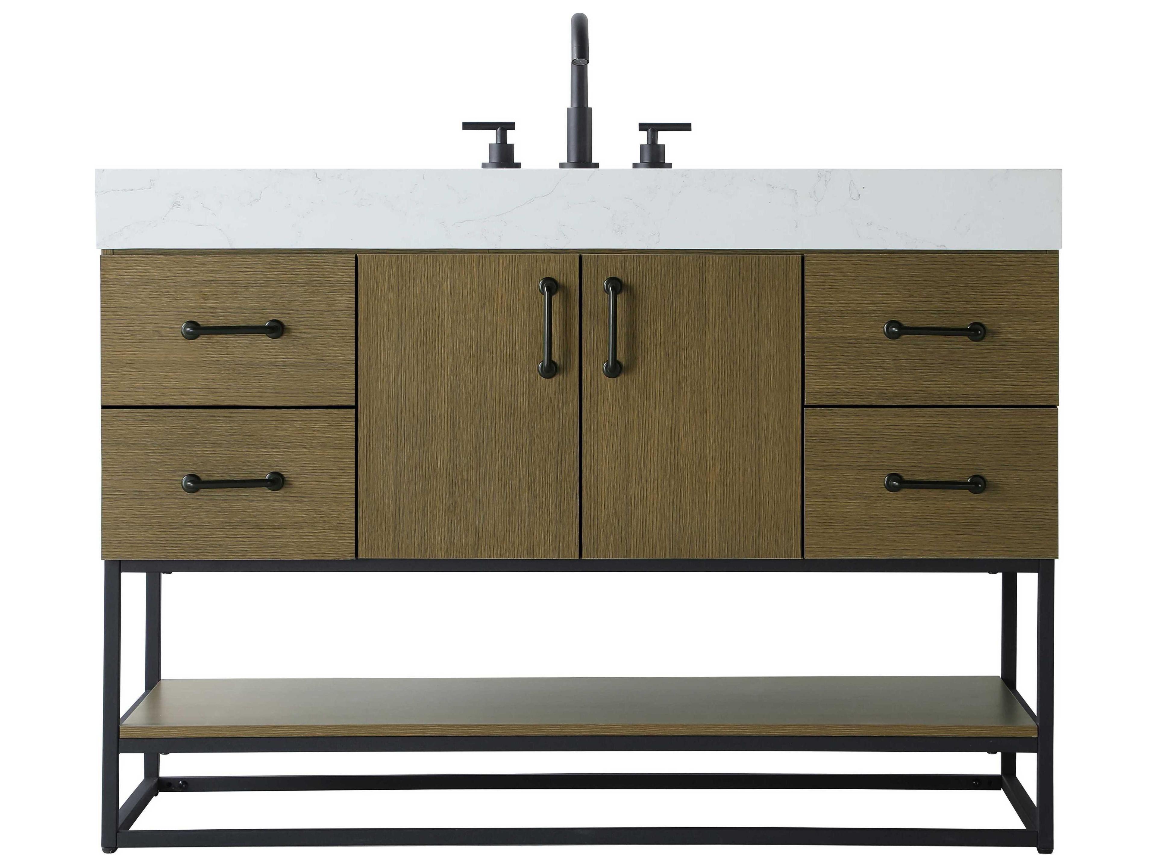 Elegant Lighting Caroline Chestnut Brown Vanity